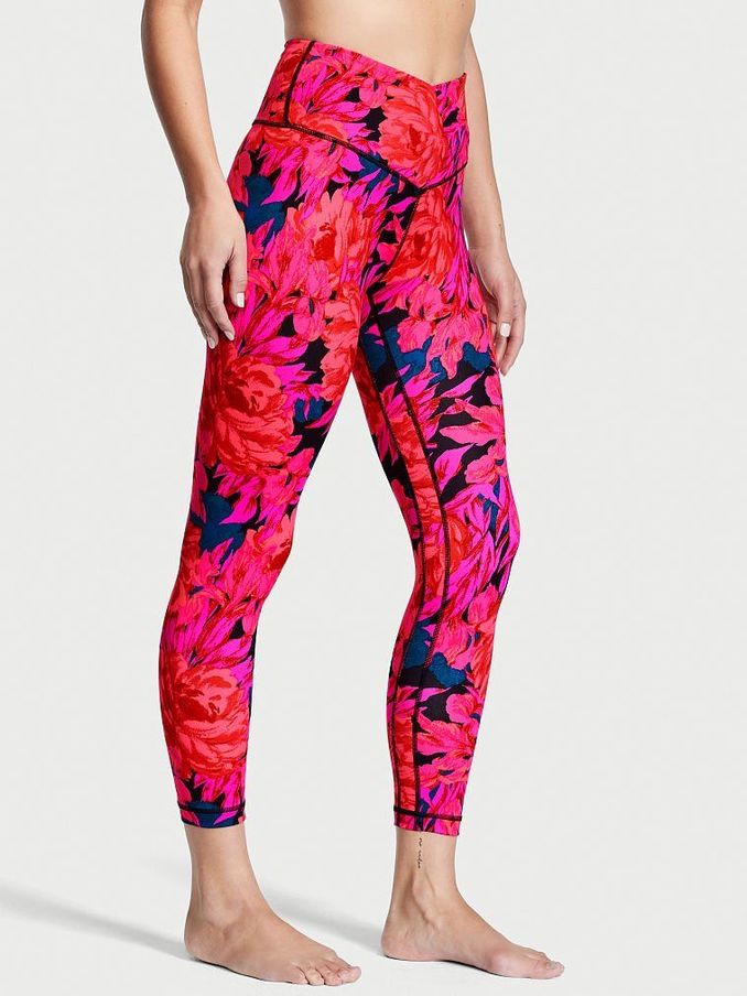 Brushed Floral Live On Point Crossover Legging (R89840) | £20