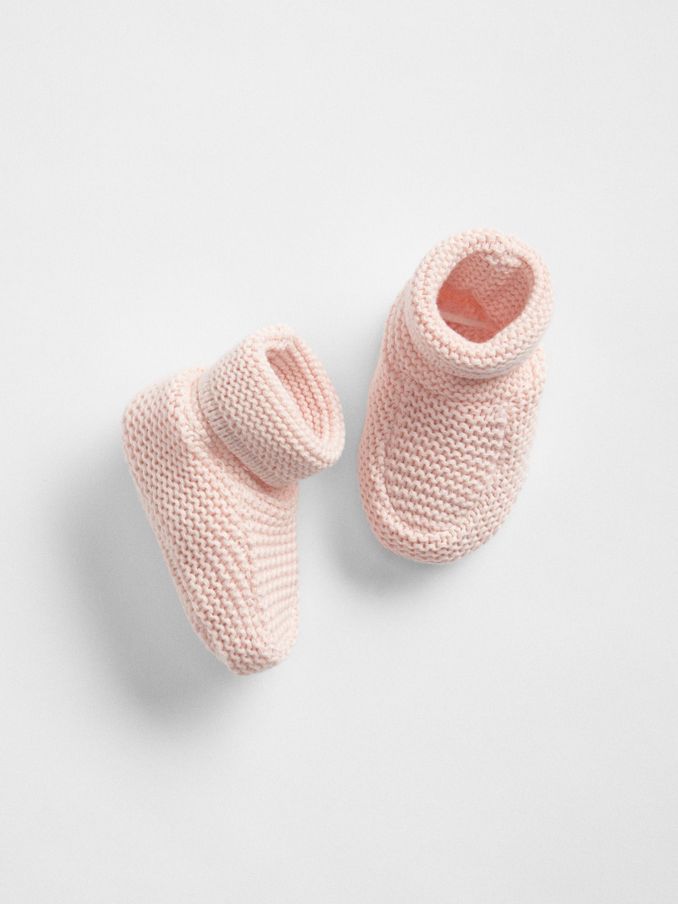 Pink Baby Brannan Booties (R92672) | £16