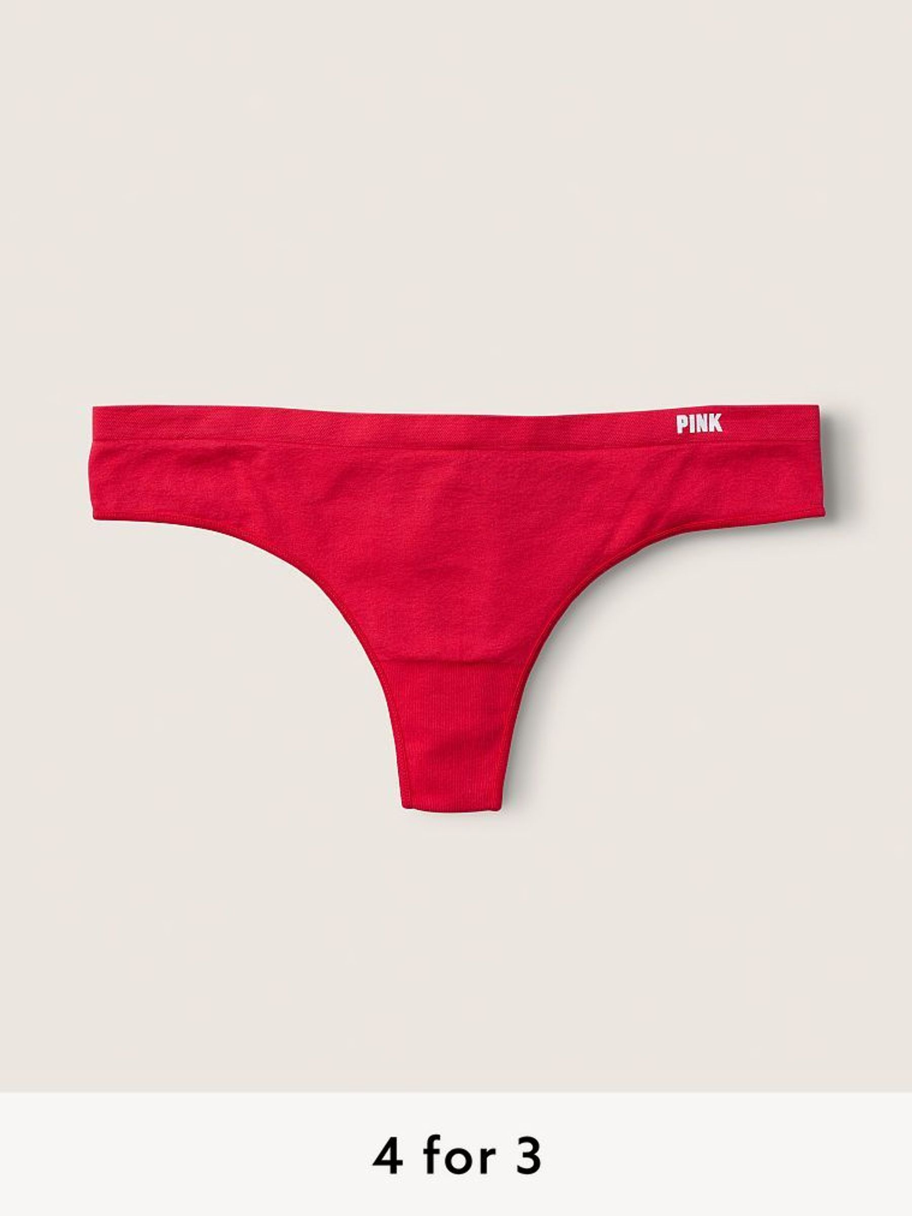 Pepper Red Thong Seamless Knickers (R95634) | £9