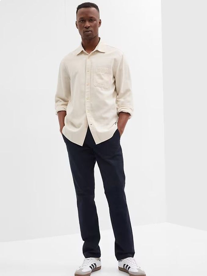 Blue Skinny Fit Stretch Essential Chino Trousers (R96947) | £40