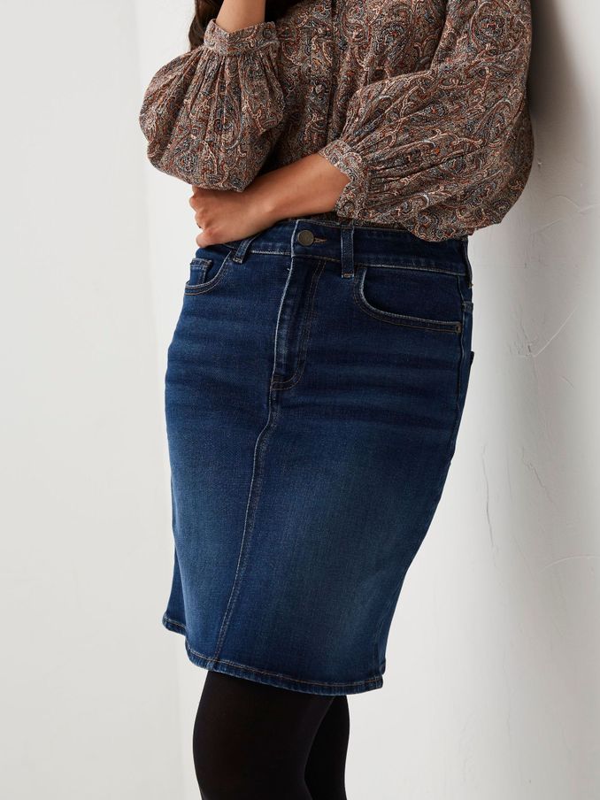 Blue Hope Denim Skirt (T02618) | £25