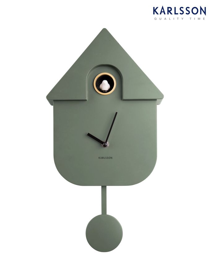 Karlsson Green Cuckoo Alarm Clock (T19372) | £77