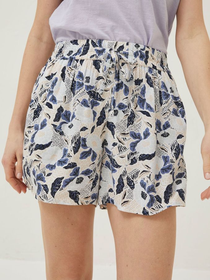 Natural Batik Flowers Flippy Shorts (T49431) | £14