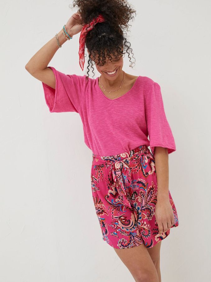 Pink Faye Festival Floral Shorts (T49434) | £22