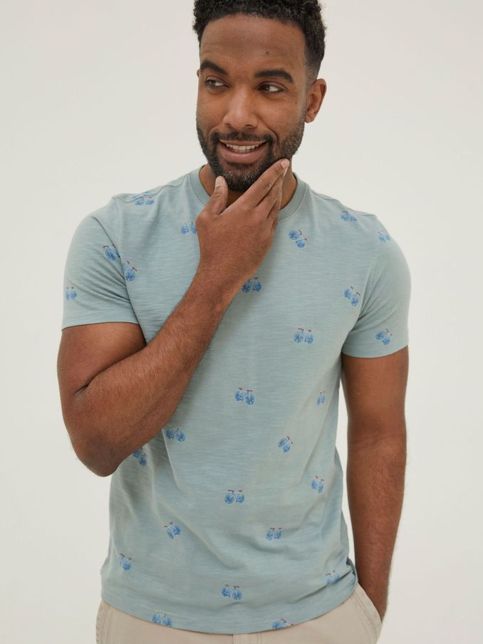 Green Bike Print T-Shirt (T54607) | £18