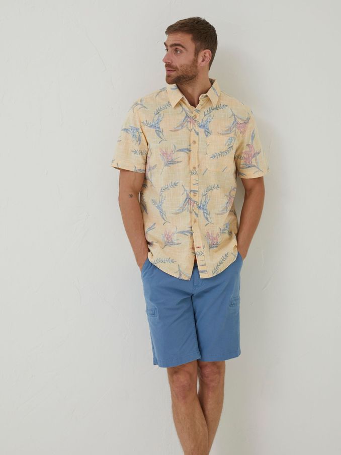 Yellow Paradise Print Shirt (T54718) | £25