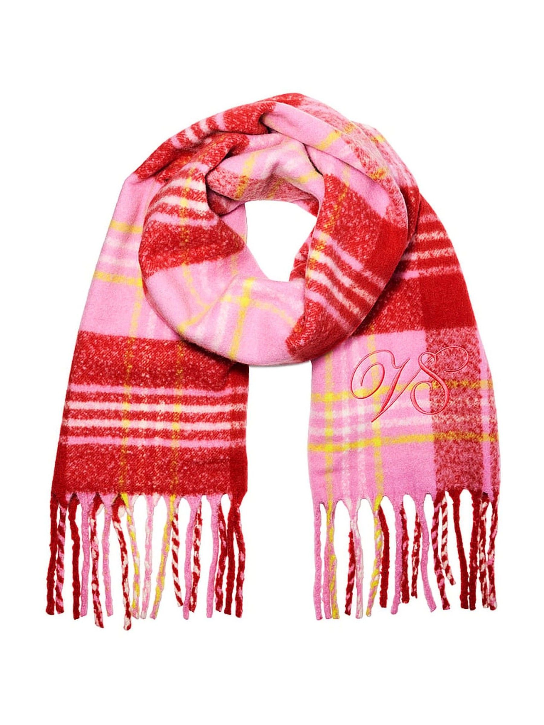 Pink Tartan - Cosy Blanket Scarf