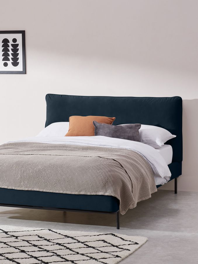 Harlow Bed Frame in Navy (T68145) | £599 - £799