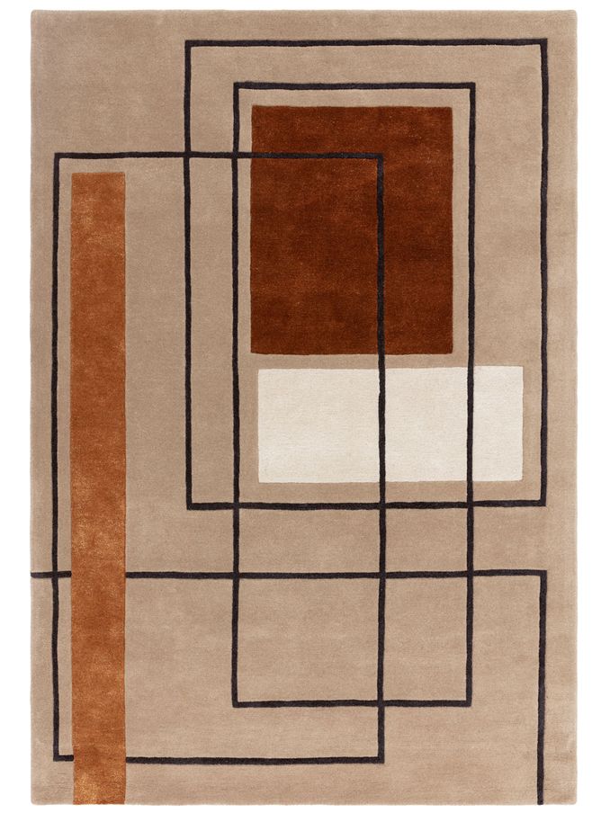 Asiatic Rugs Orange Reef Outline Rug (T78261) | £199 - £455