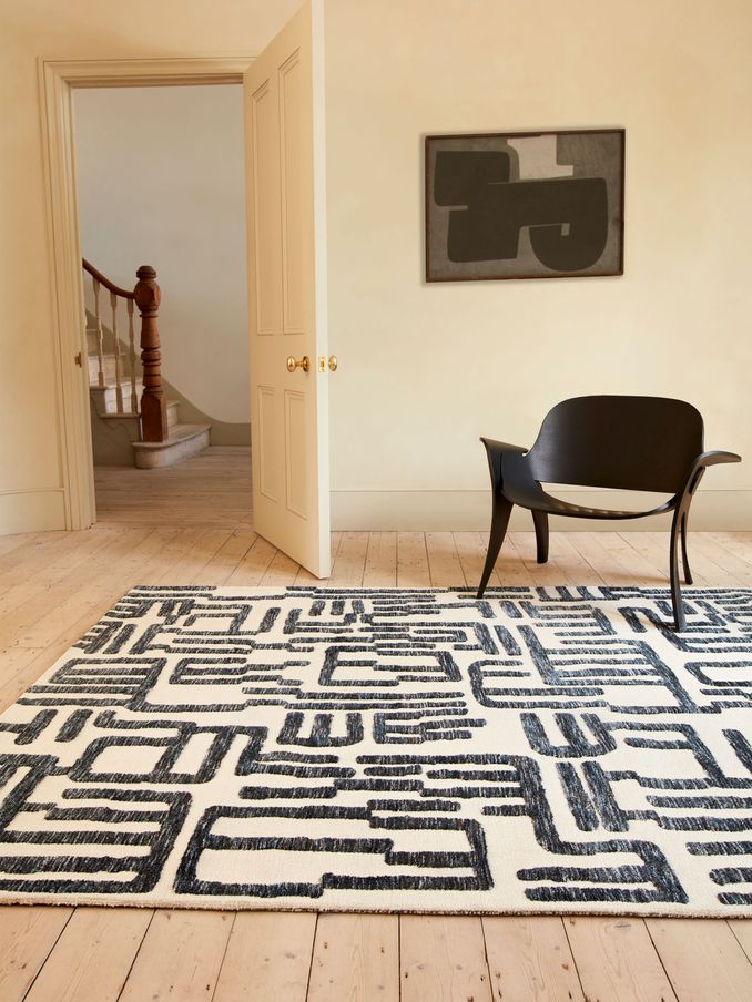 Asiatic Rugs Cream Mason Script Rug (T81381) | £156 - £444