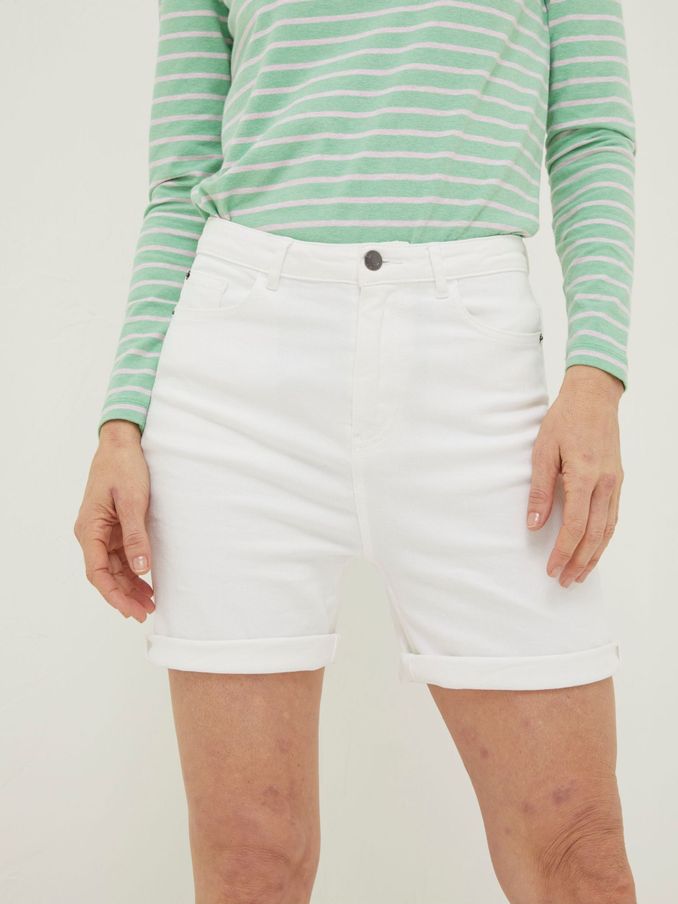 White Darley Denim Shorts (U04404) | £25
