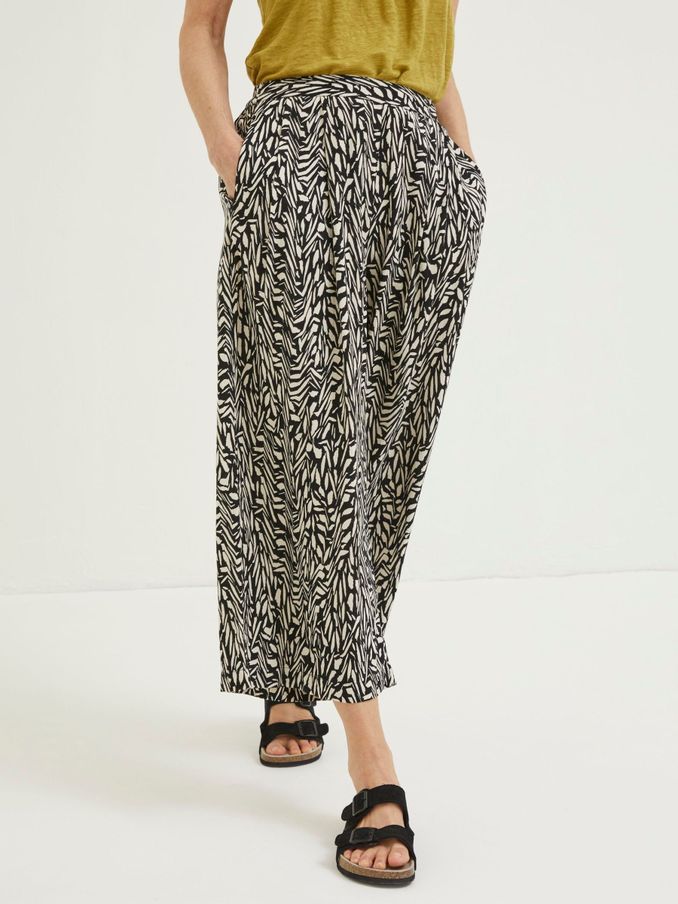 Black Shirwell Paint Stroke Trousers (U04413) | £25