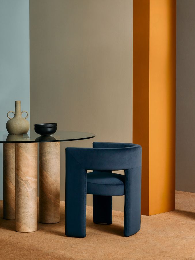 Kalaspel Dining Chair in Navy (U23411) | £210