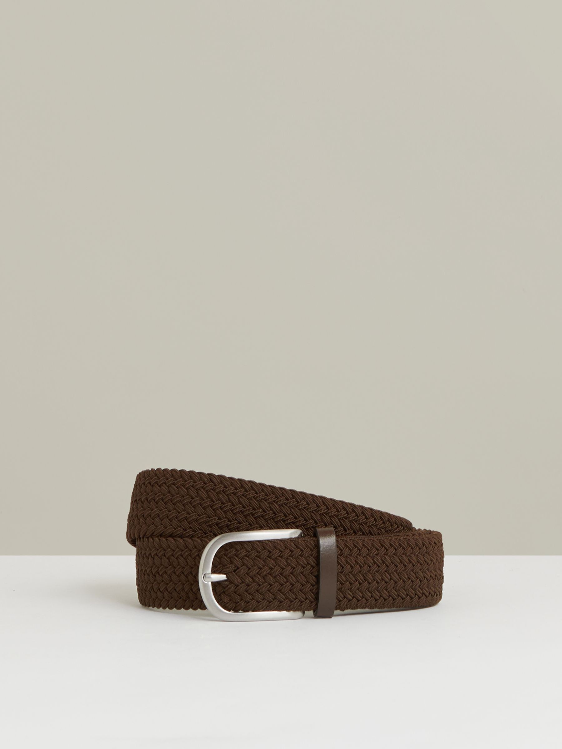 Woven Belt in Dark Brown (U32996) | £58