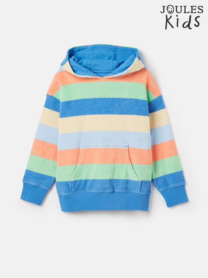 Kids' Shoreside Multi Stripe Towelling Hoodie (U73107) | £21 - £24