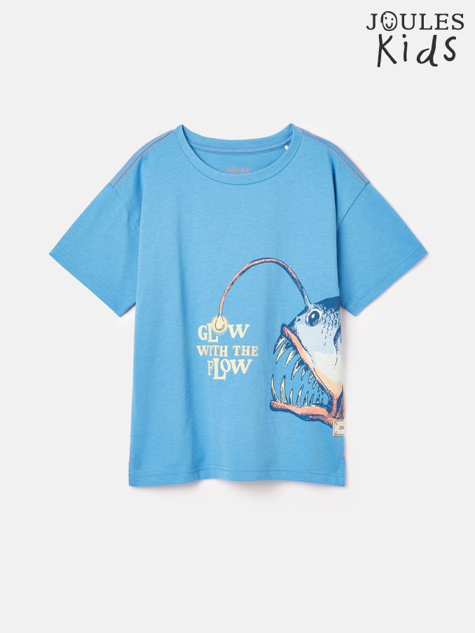 Boys' Ben Blue Short Sleeve T-Shirt (U73138) | £9 - £10