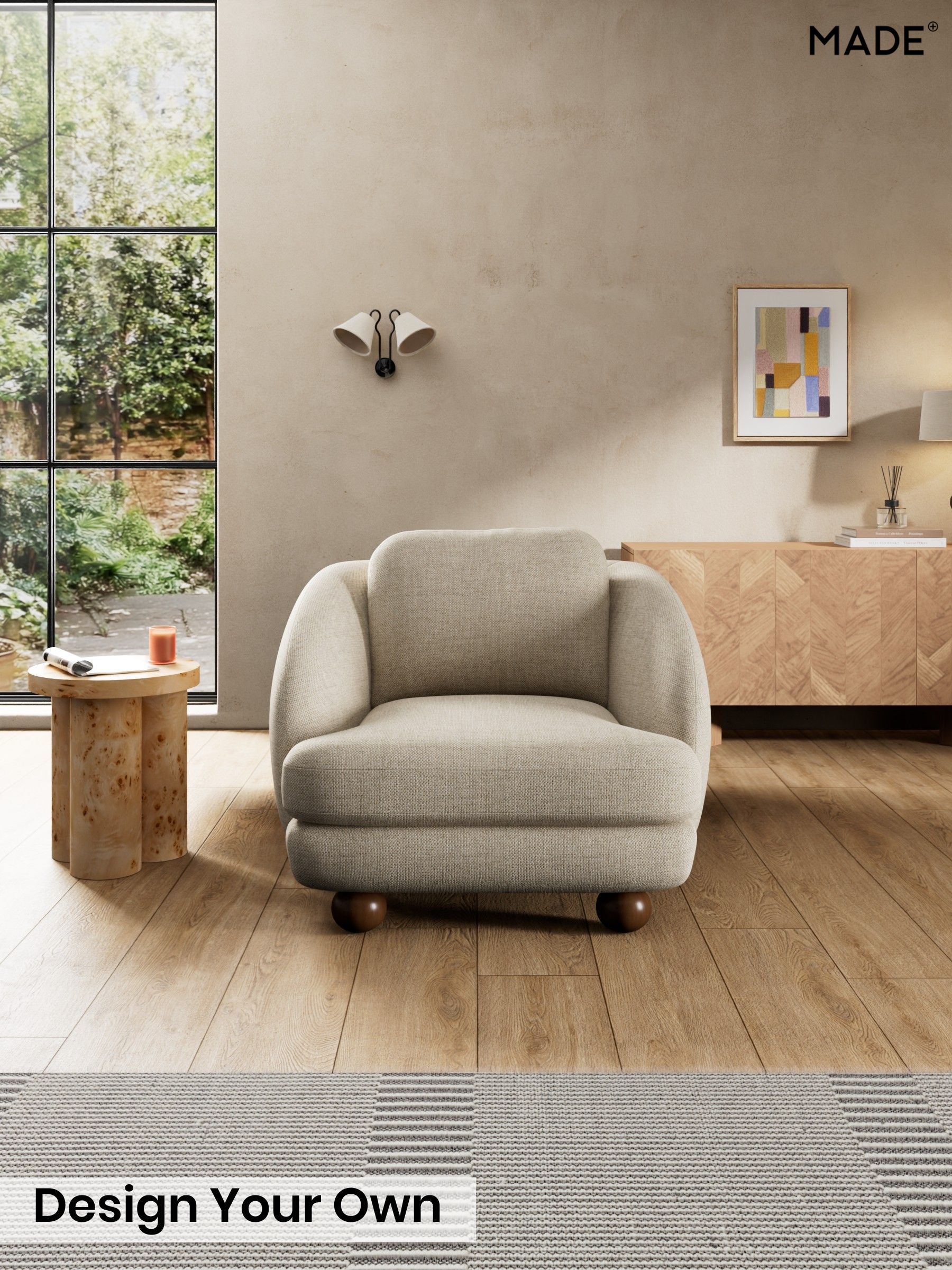 Basket Weave/Mid Natural - Madris By Made