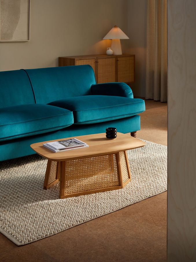 Luca Rattan Coffee Table in Oak (U74499) | £240