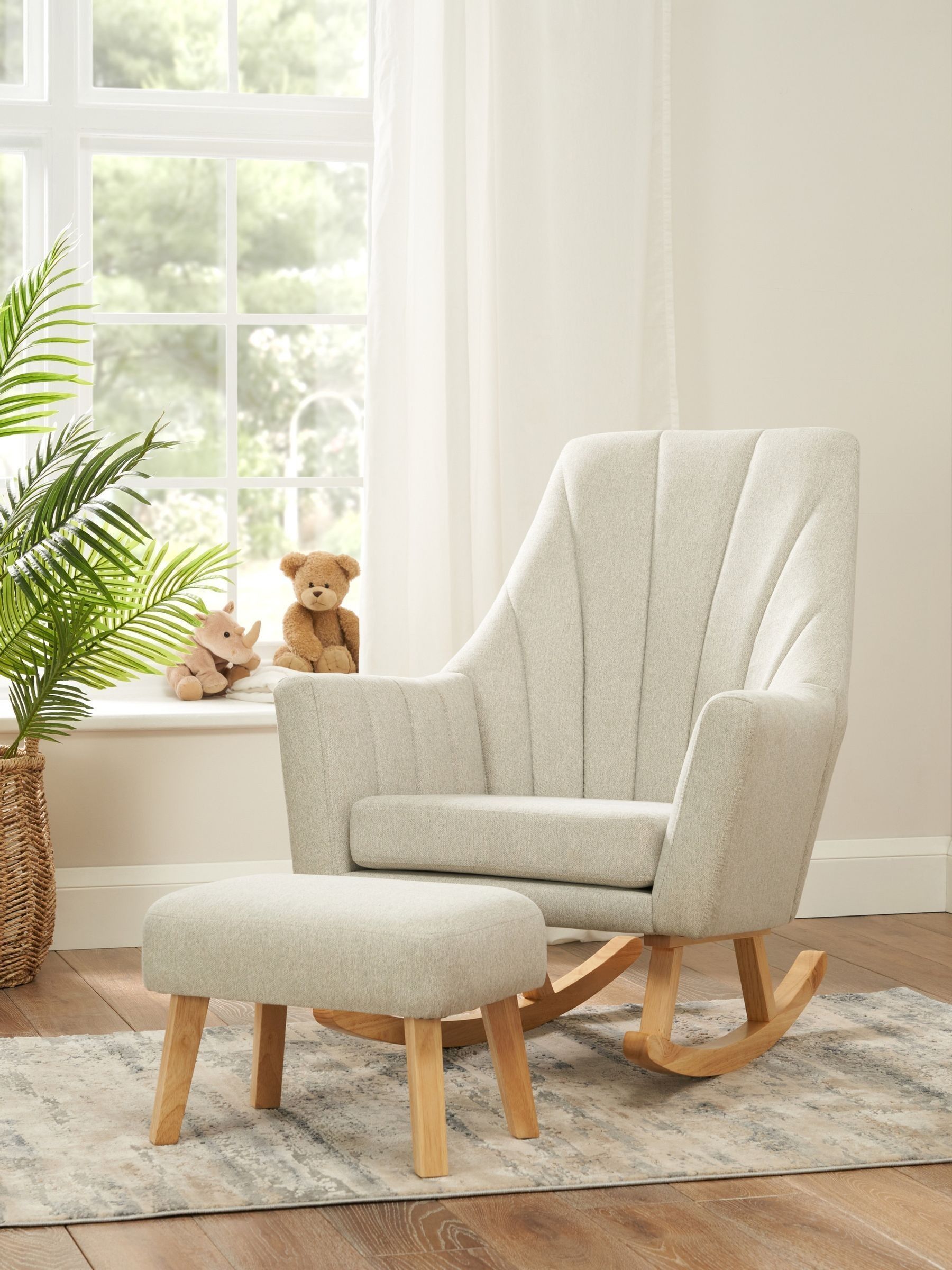 Pebble Jonah Rocking Nursing Chair & Footstool (V00376) | £229