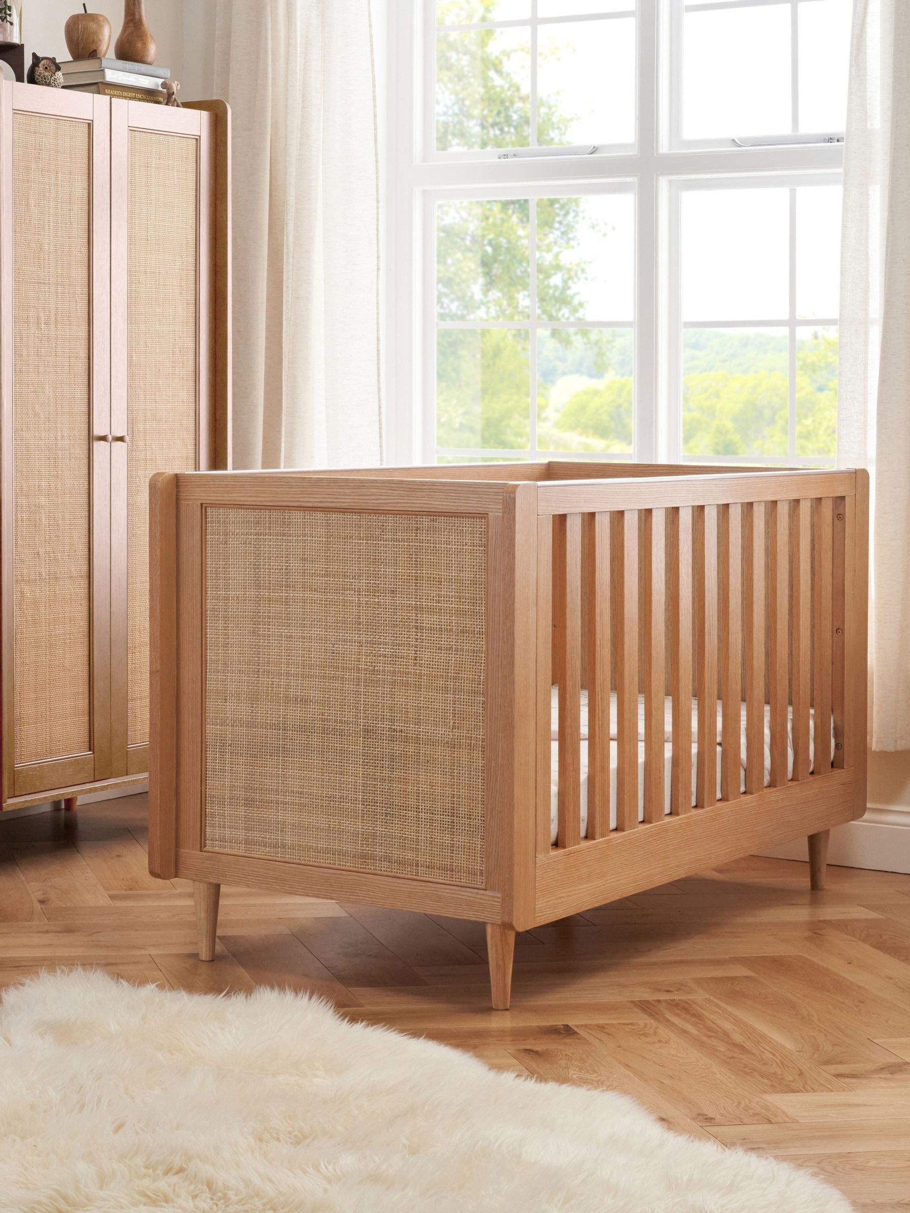 Light Oak Japandi Cot Bed (V00378) | £399