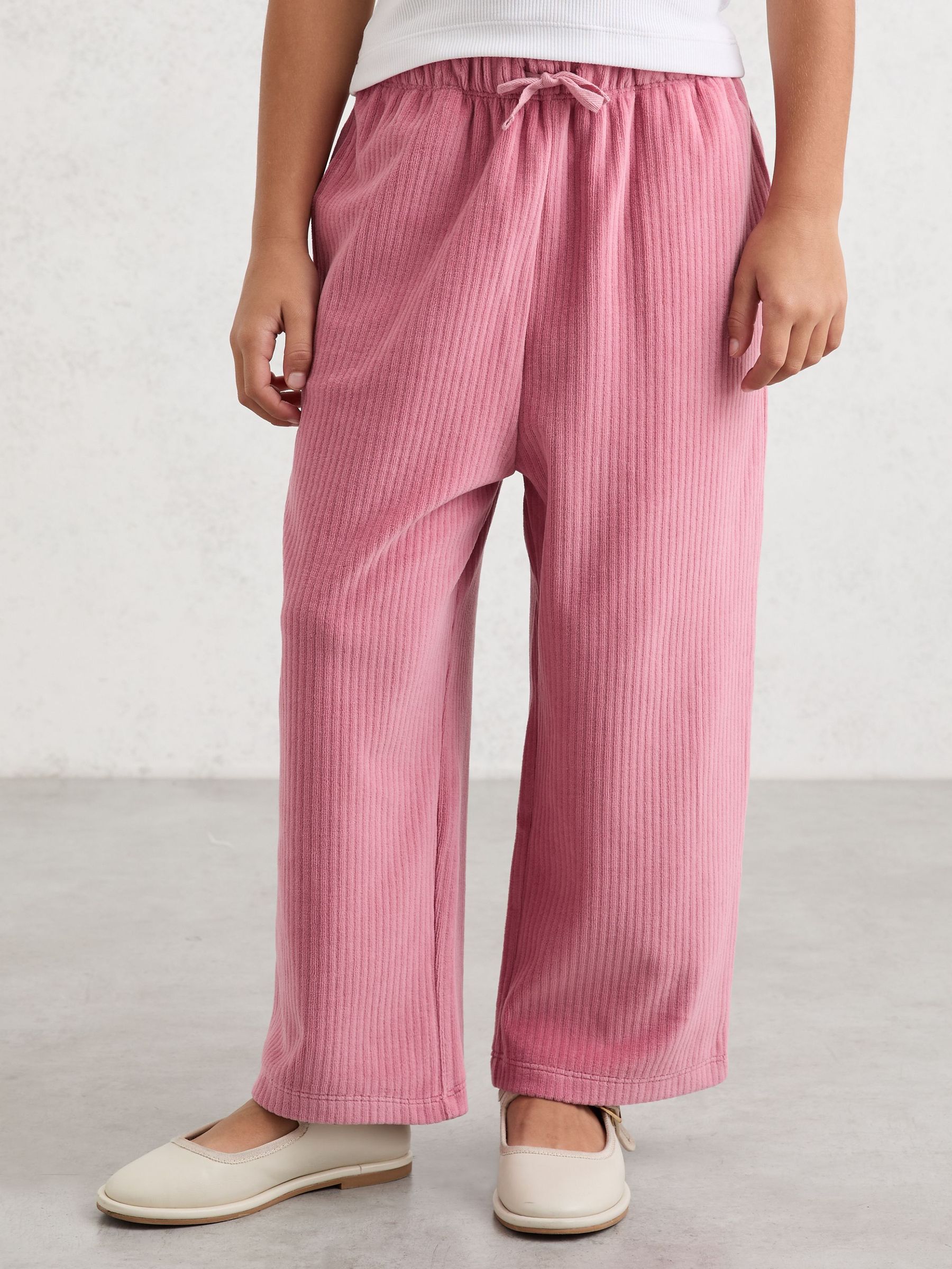 9-13 yrs Corduroy Drawstring Trousers in Mauve (V02758) | £44