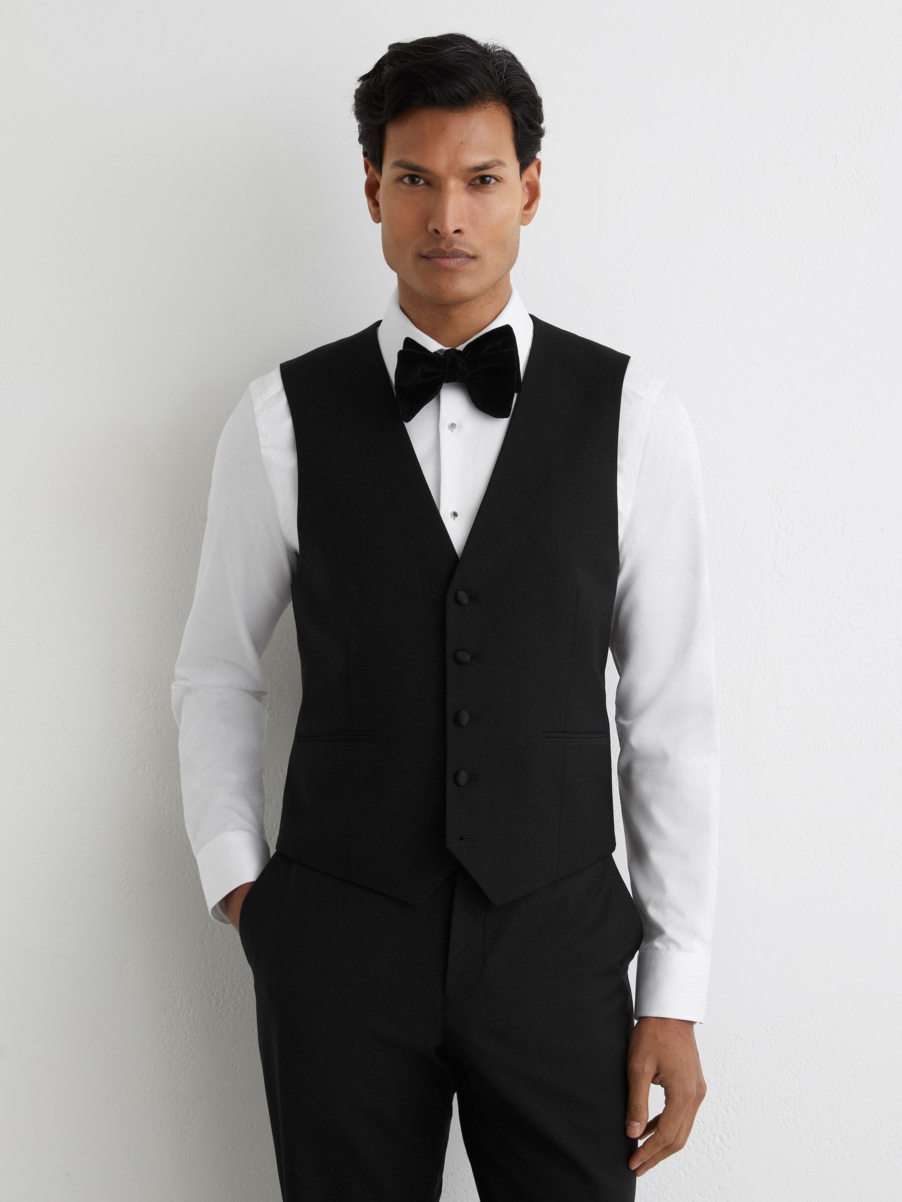 Waistcoat in Black (V06365) | £148
