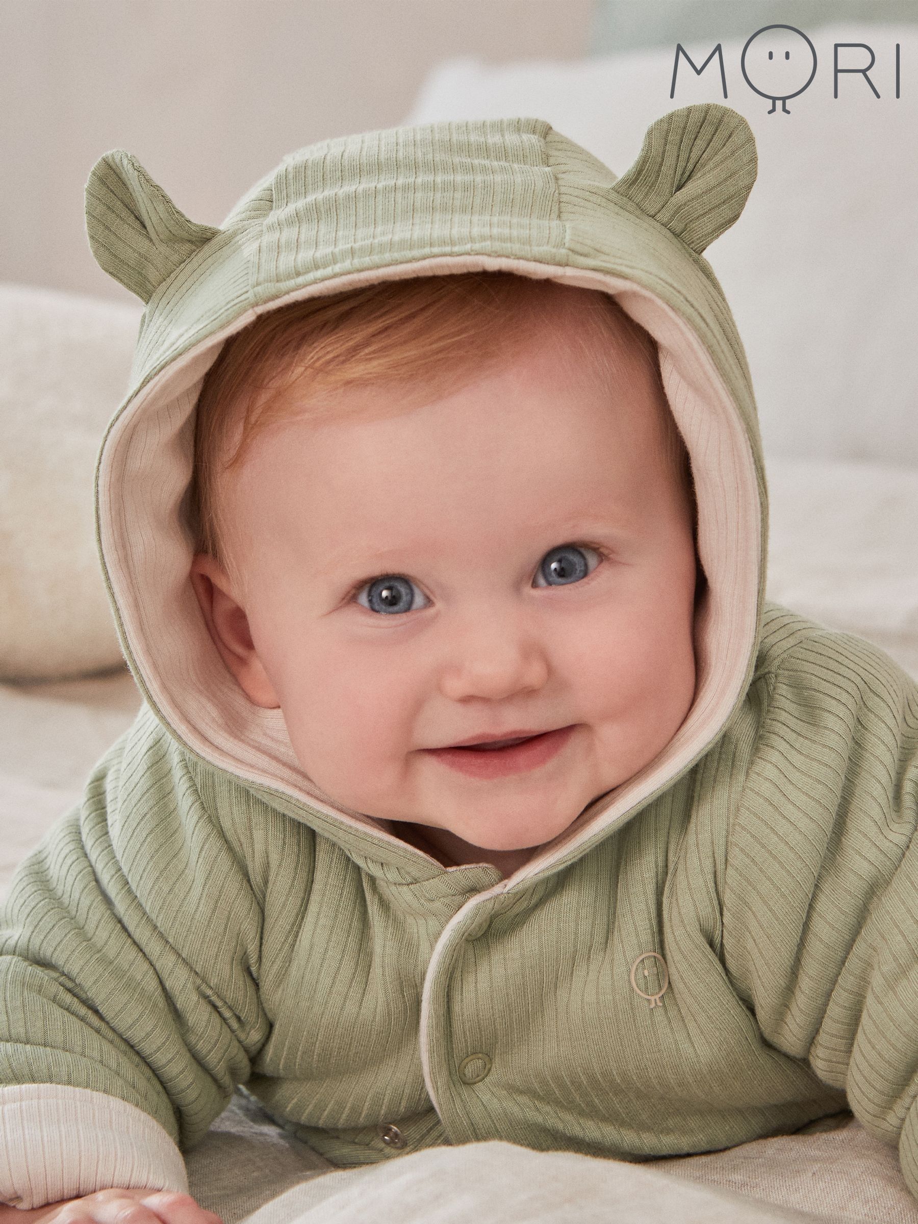 MORI Green Supersoft Reversible Cosy Zip-Up Jacket (V12913) | £44.50