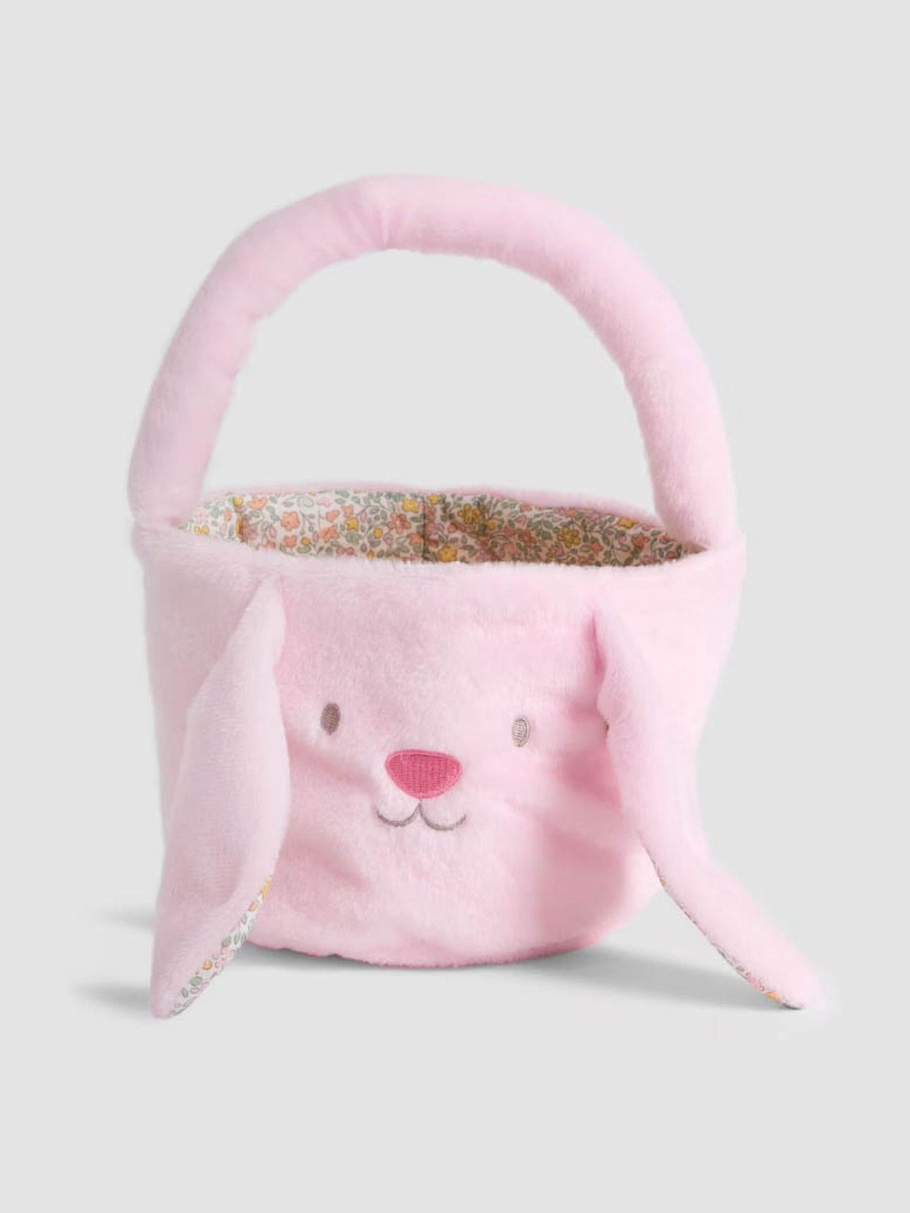 Pink Personalised Bunny Basket (V19113) | £18
