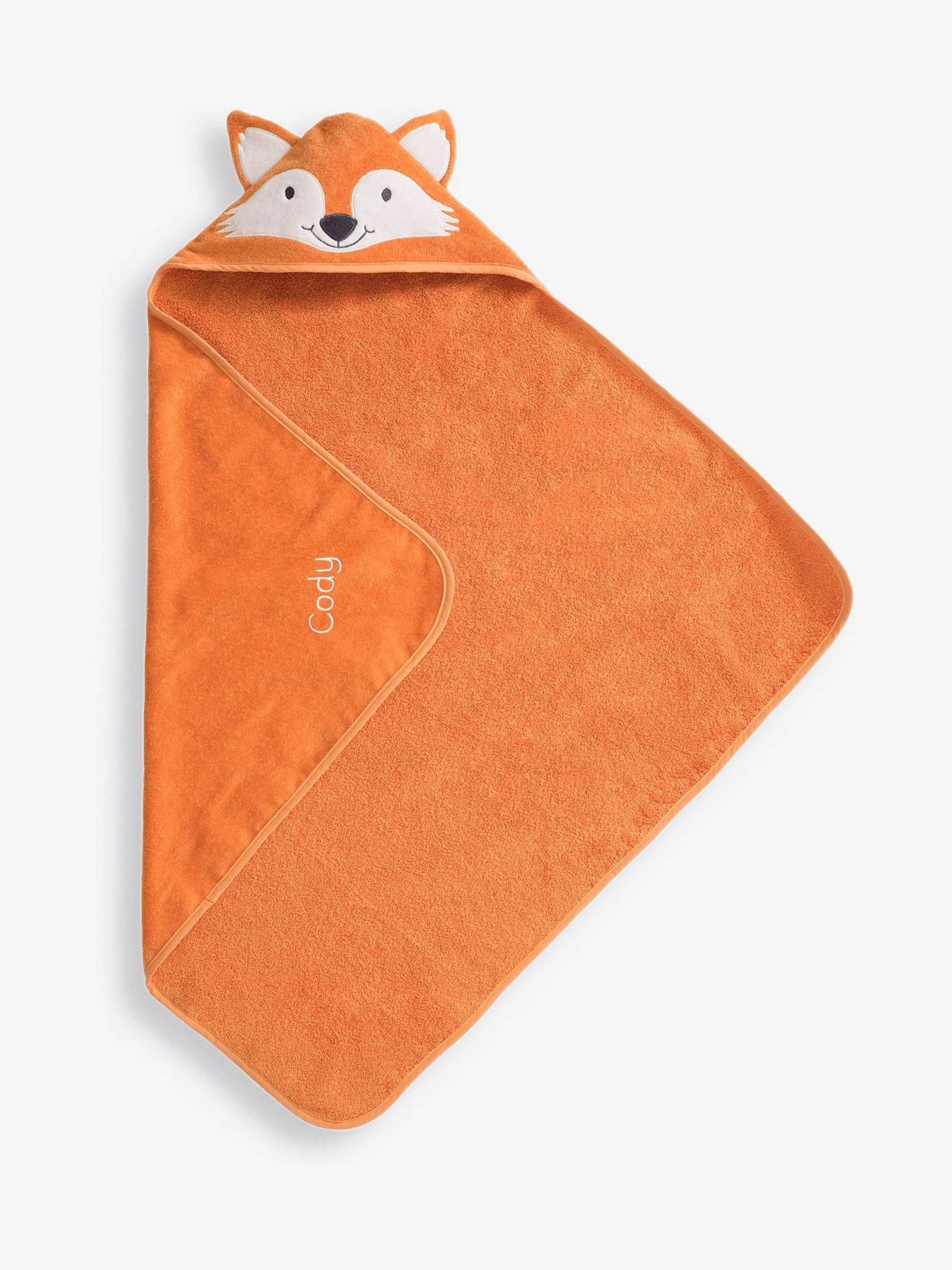 Orange Fox Personalised Fox Hooded Towel (V19116) | £25.50