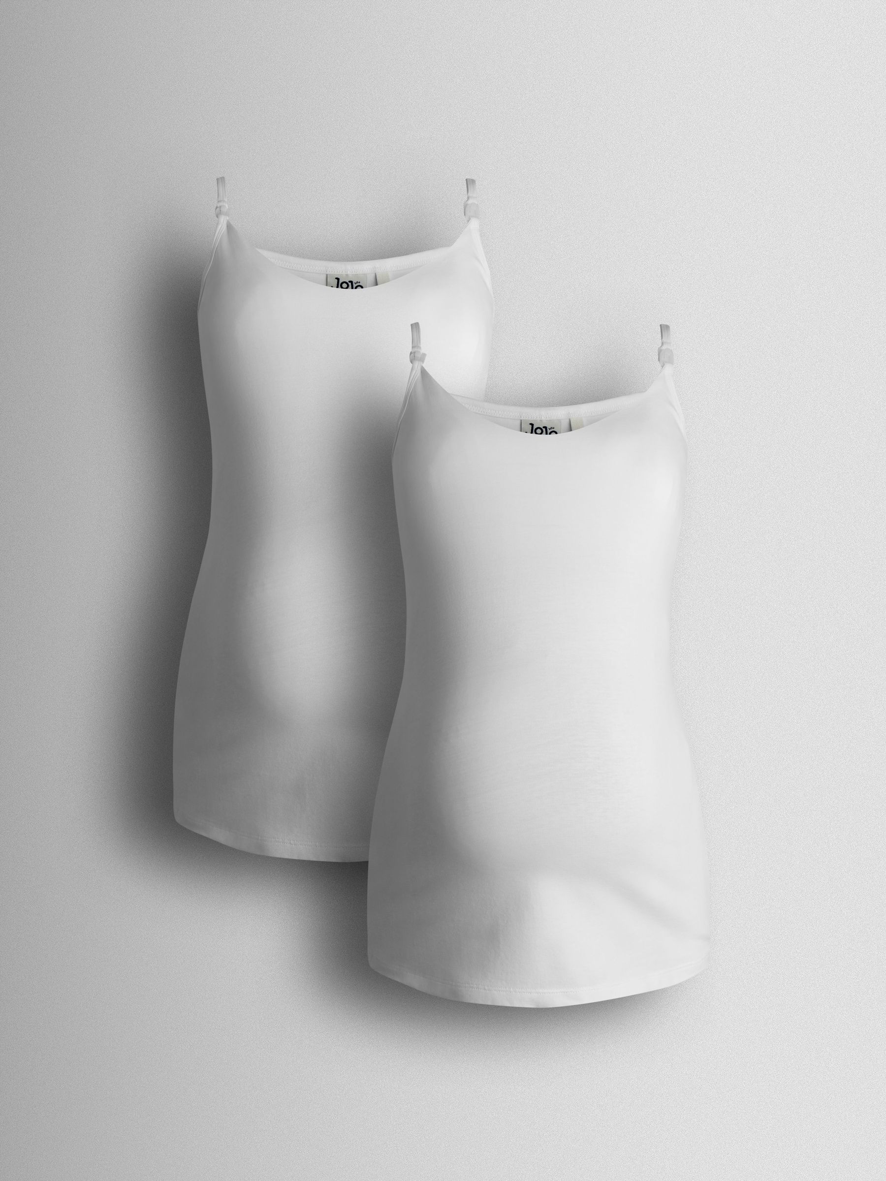 Pure White 2-Pack Maternity And Nursing Vest Tops (V19574) | £30