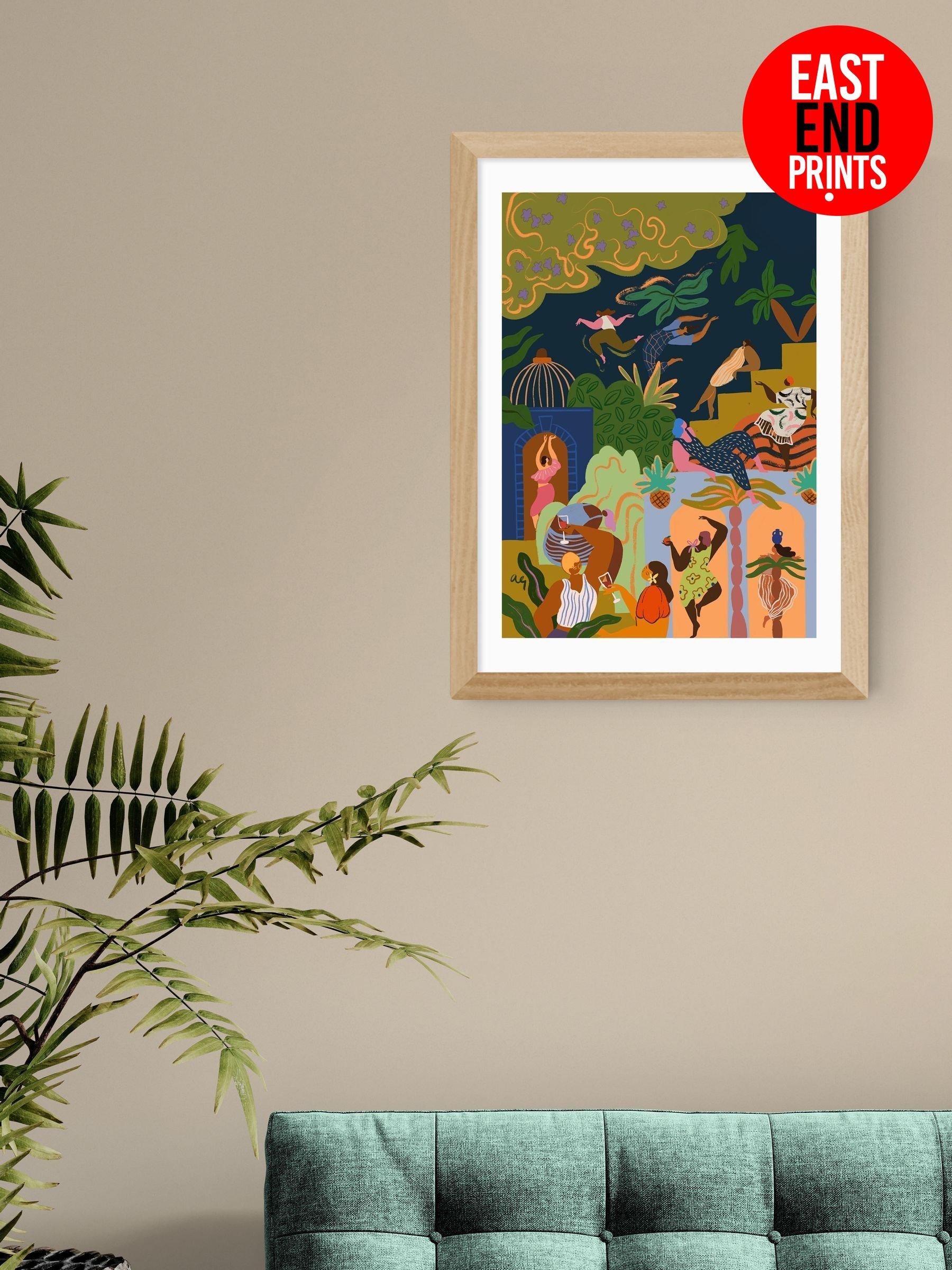 Oak Fiesta Wall Art Print by Arty Guava (V19676) | £50 - £130