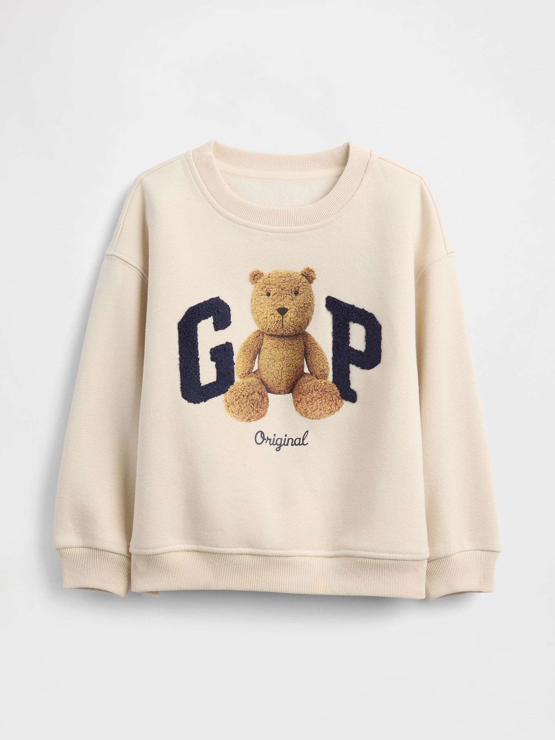 Cream VintageSoft Bear Logo Sweatshirt (V20519) | £22