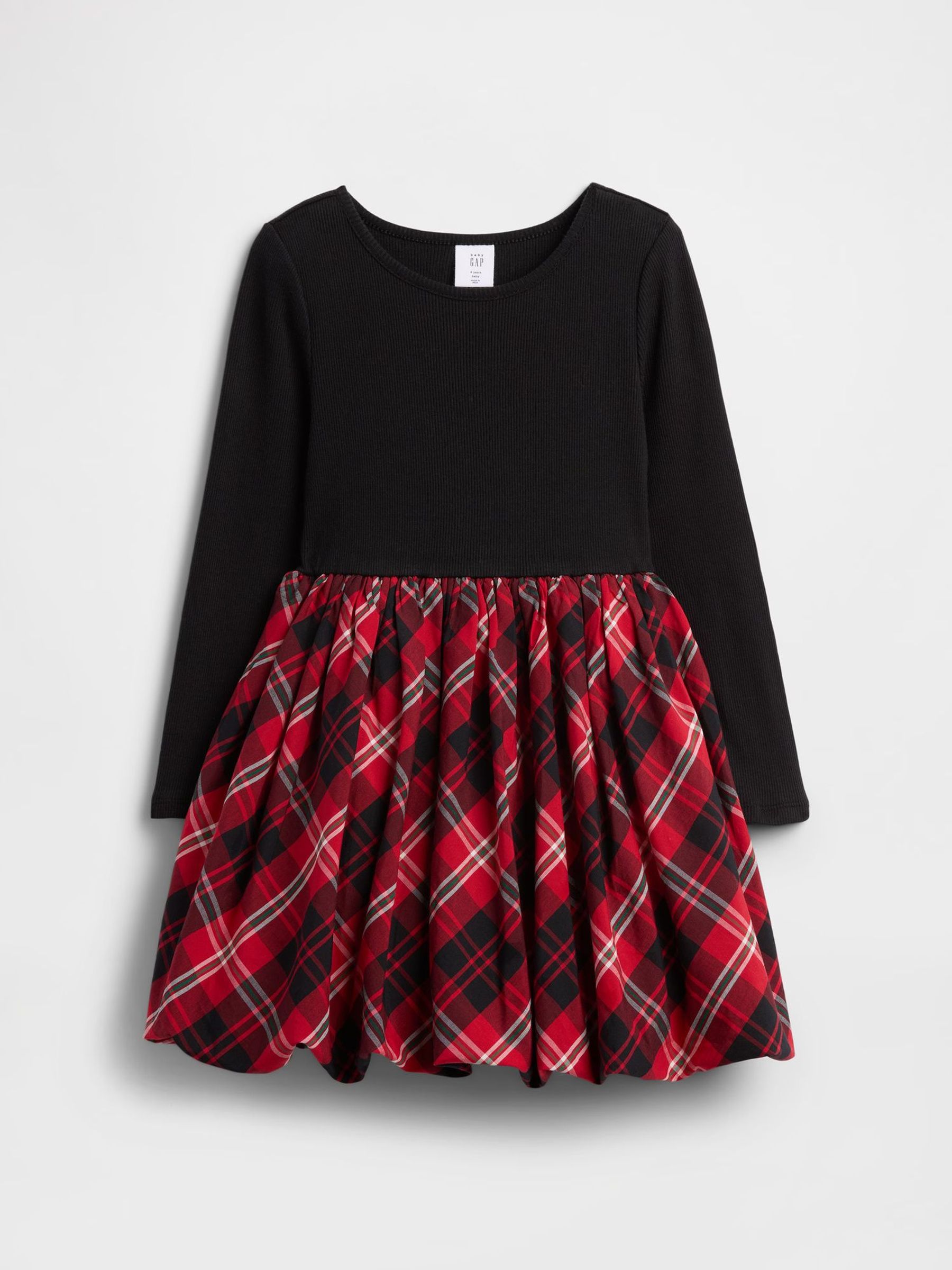 Black/Red Check Bubble Dress (V20615) | £25