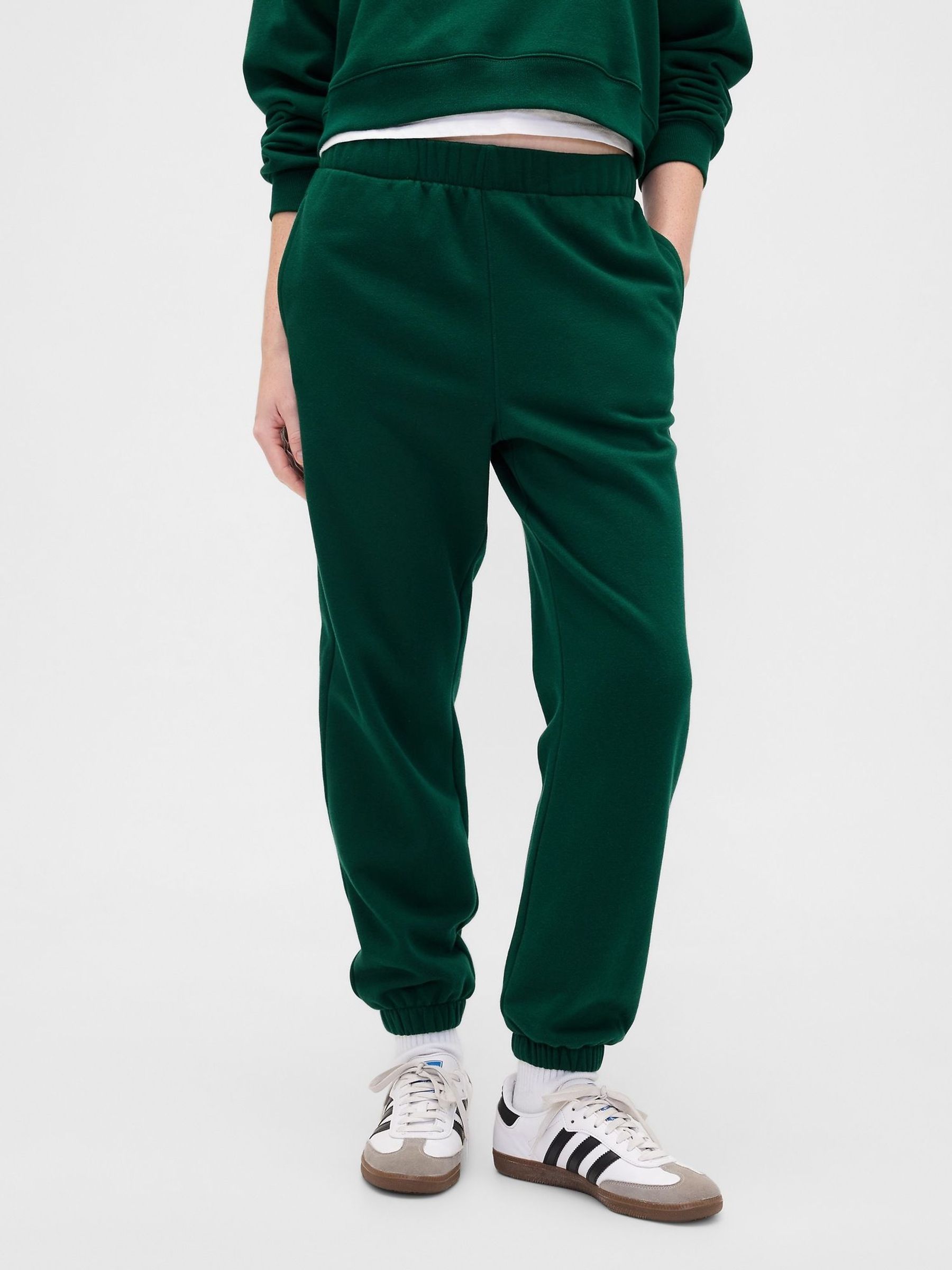 Green Fleece Joggers (V20653) | £30