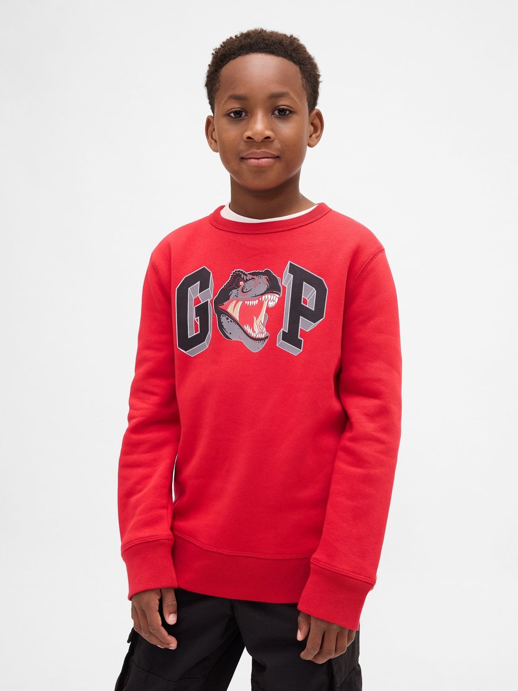 Red Graphic Logo Sweatshirt (V20655) | £16