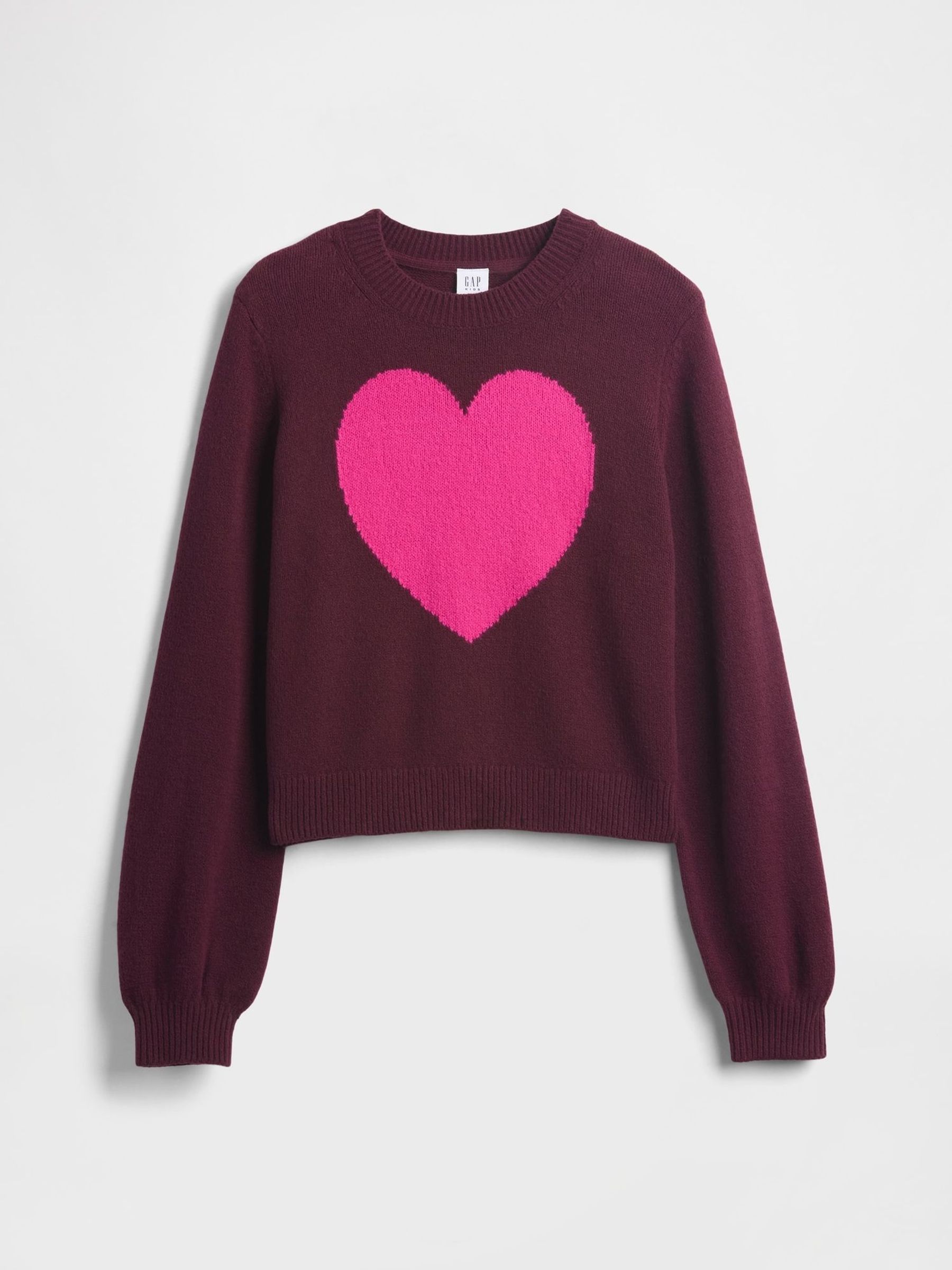 Burgundy Red CashSoft Crew Neck Sweatshirt (4-13yrs) (V20664) | £30
