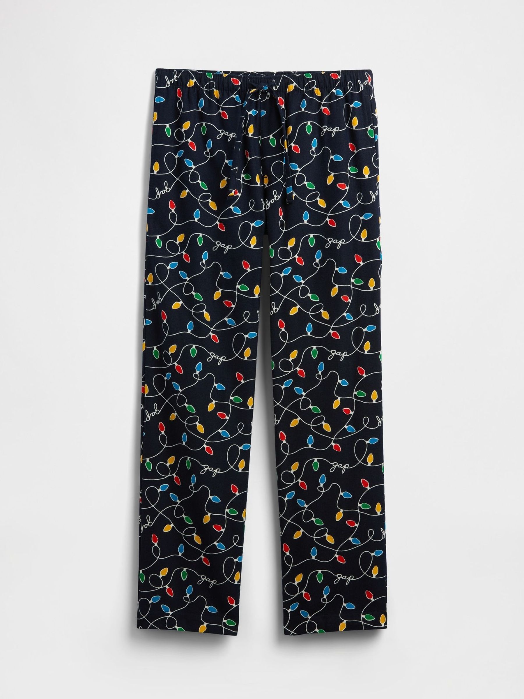 Navy Blue Relaxed Flannel Pyjama Trousers (V20689) | £30
