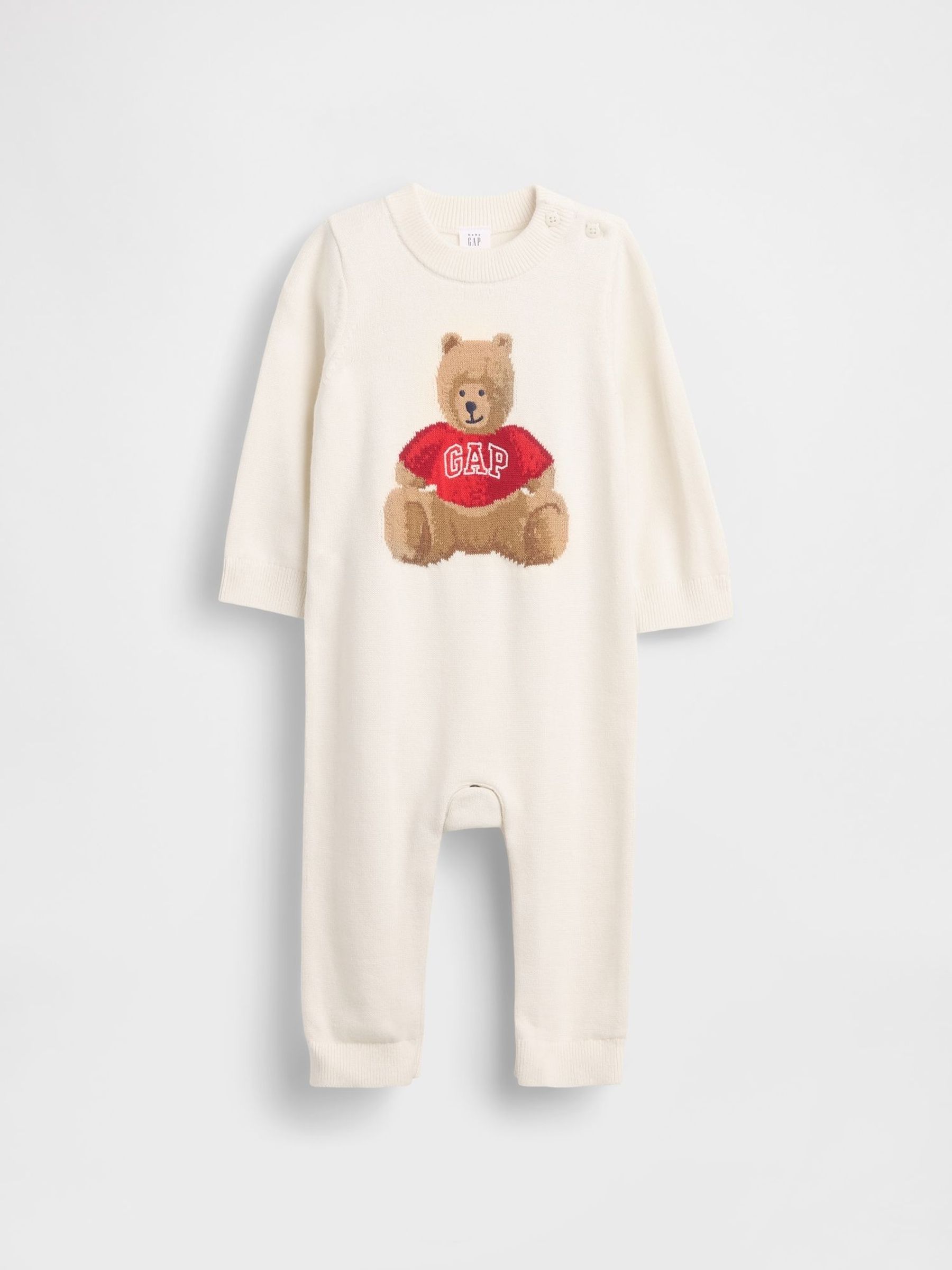 White Brannan Bear Jumper 1 Piece (Newborn-24mths) (V23236) | £30