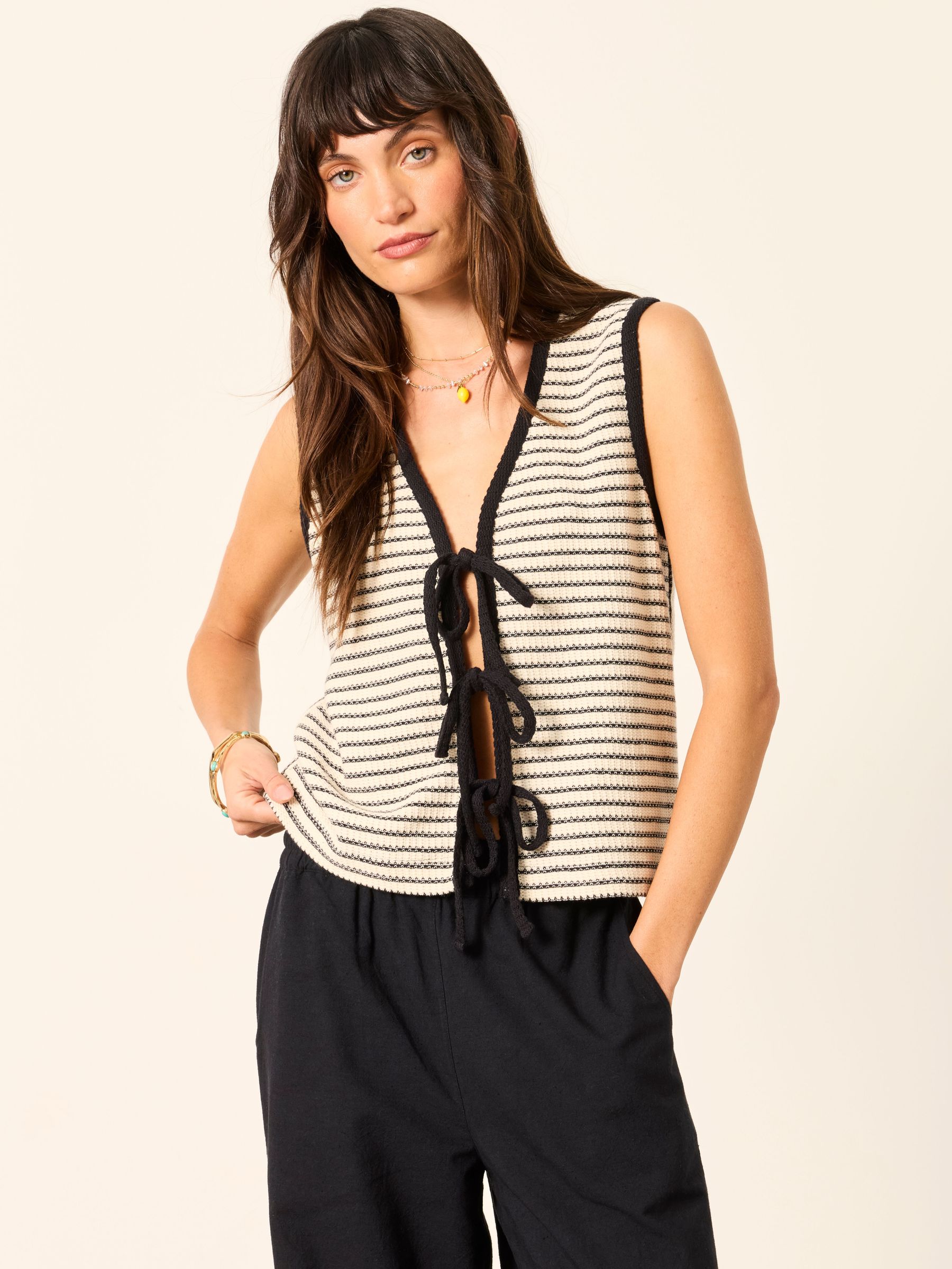 Women's Striped Vests | FatFace UK