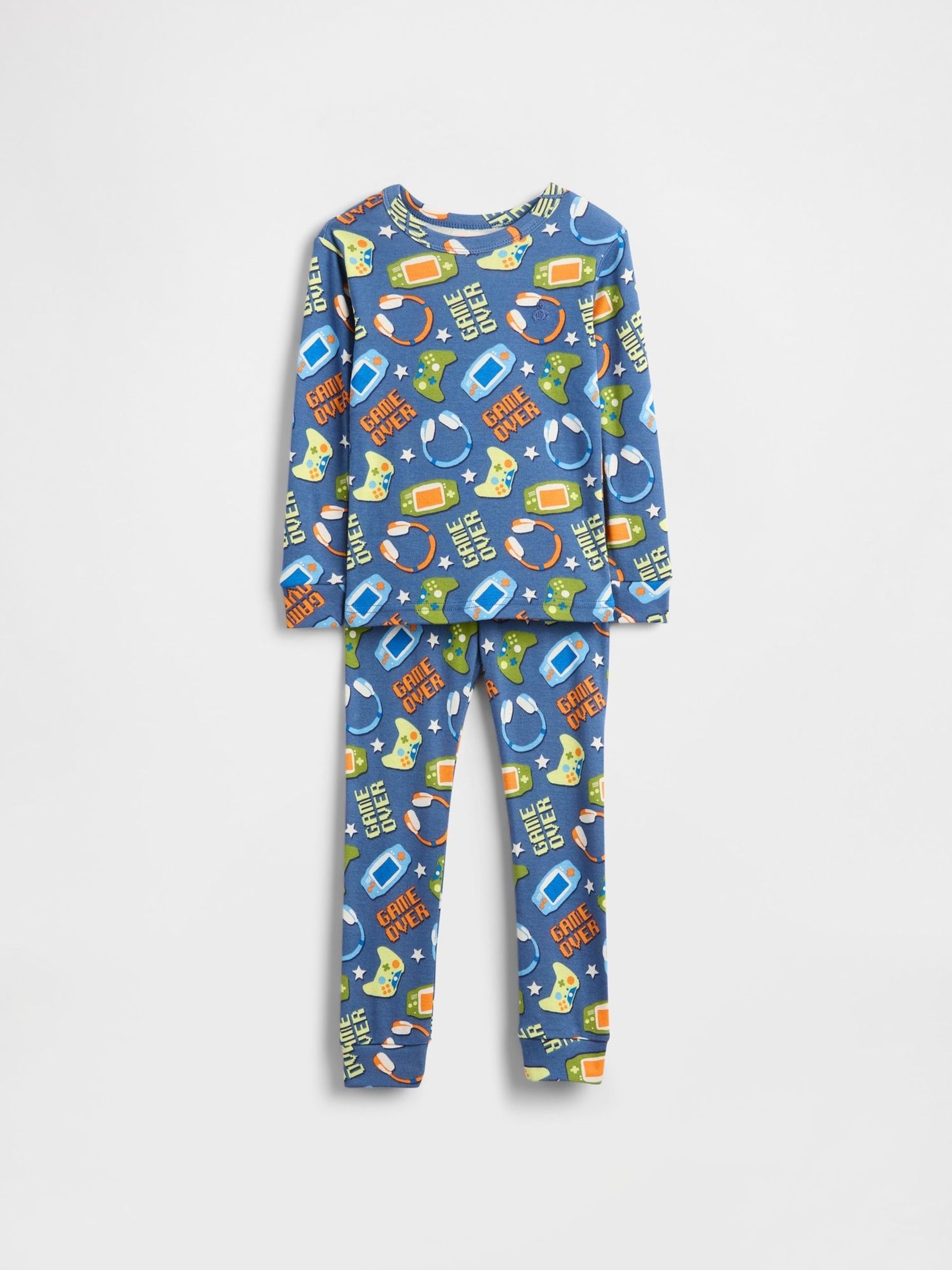Blue Brushed Cotton Pyjamas Set (V24894) | £18