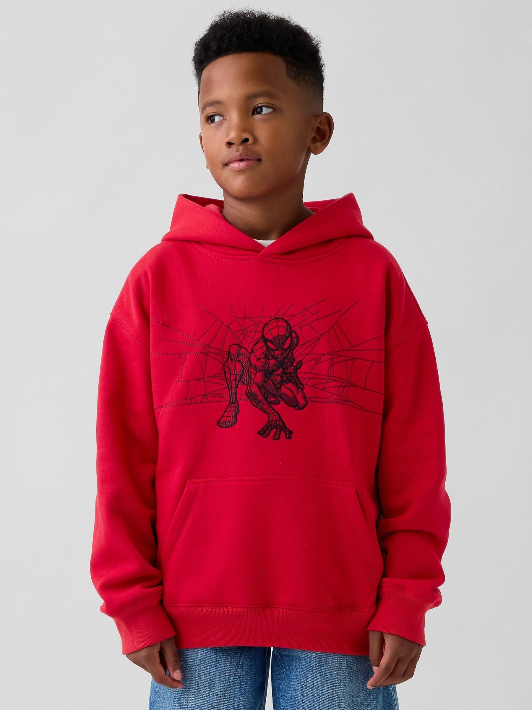 Red Spider-Man Marvel VintageSoft Relaxed Hoodie (V24903) | £35