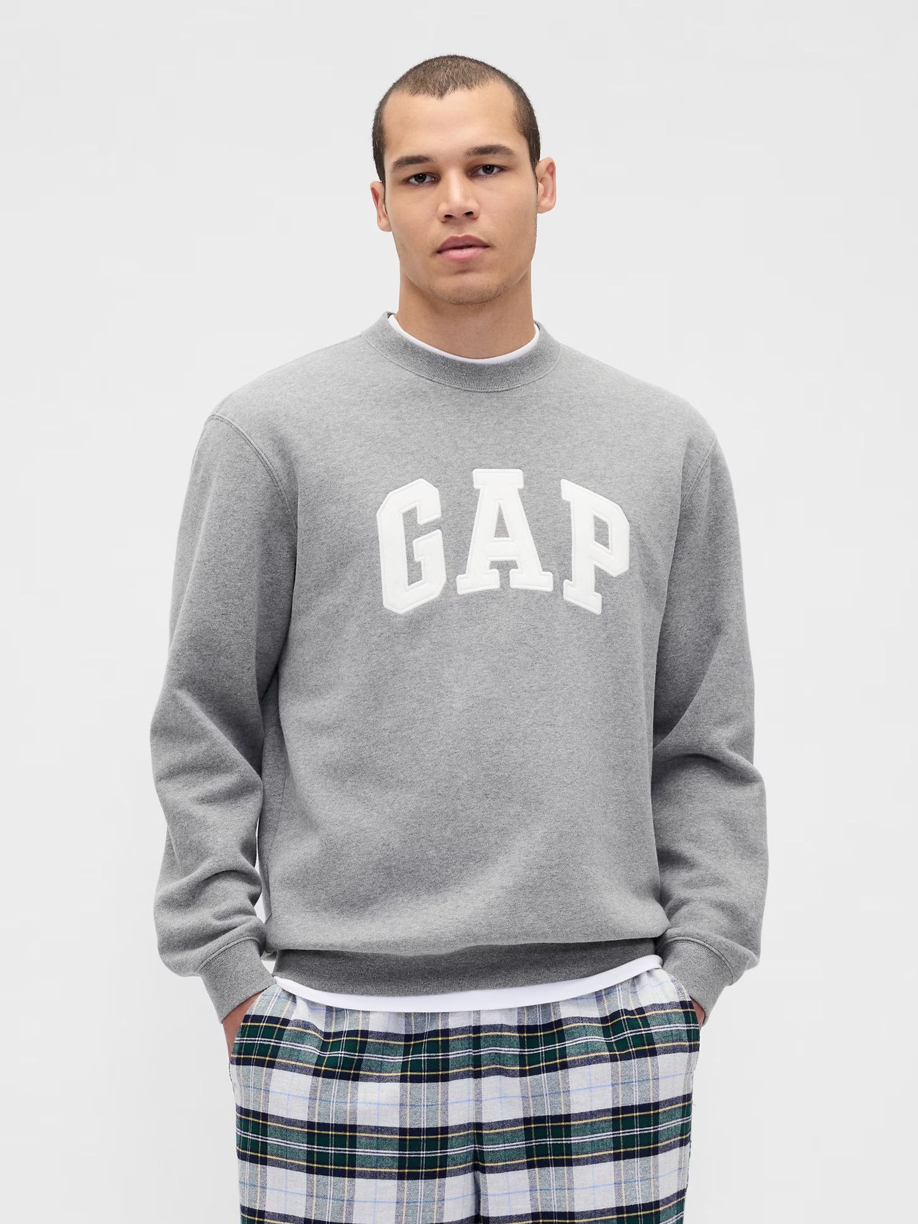 Grey VintageSoft Logo Sweatshirt (V24991) | £35
