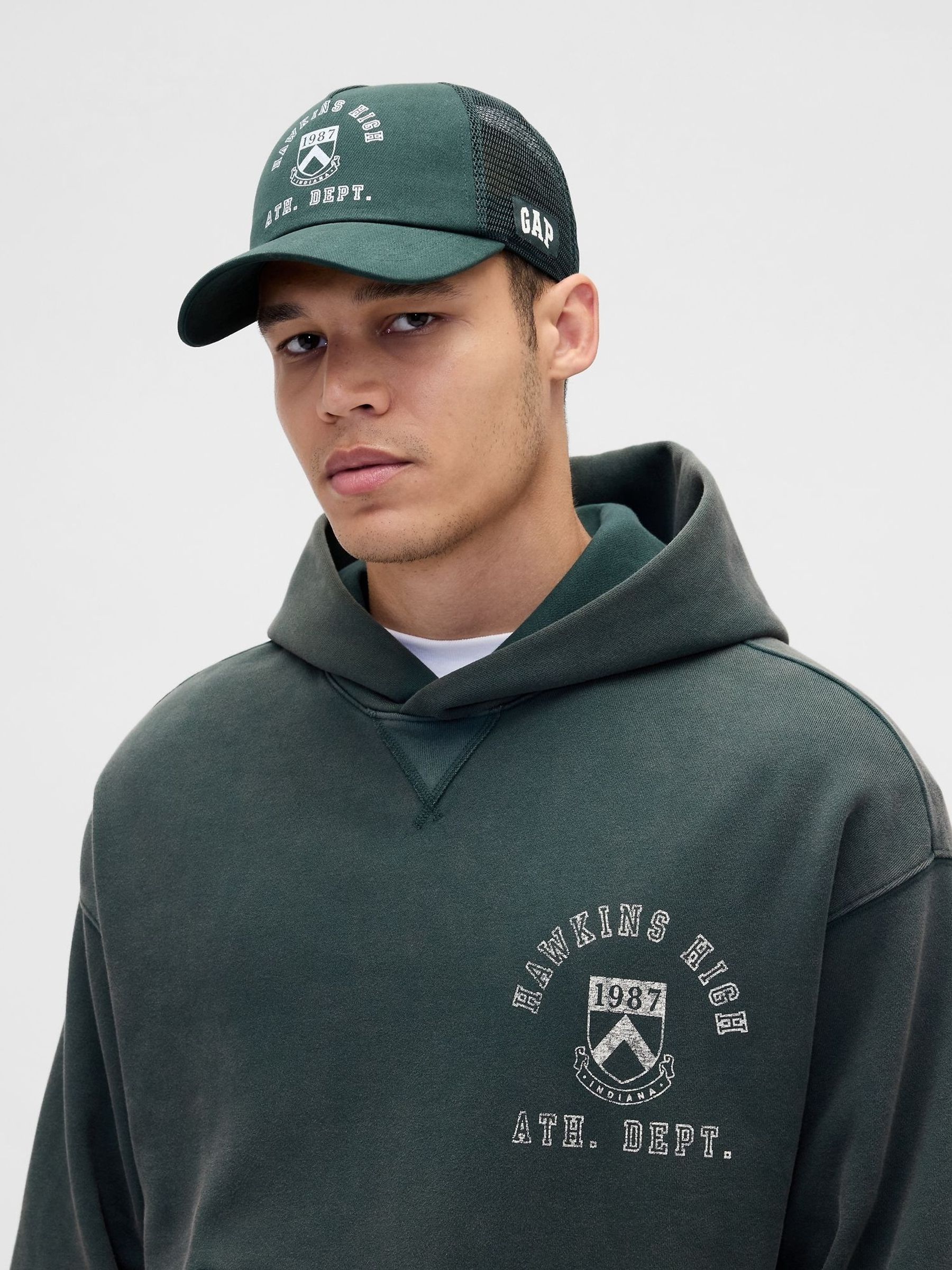 Green Stranger Things Trucker Hat (V25004) | £20