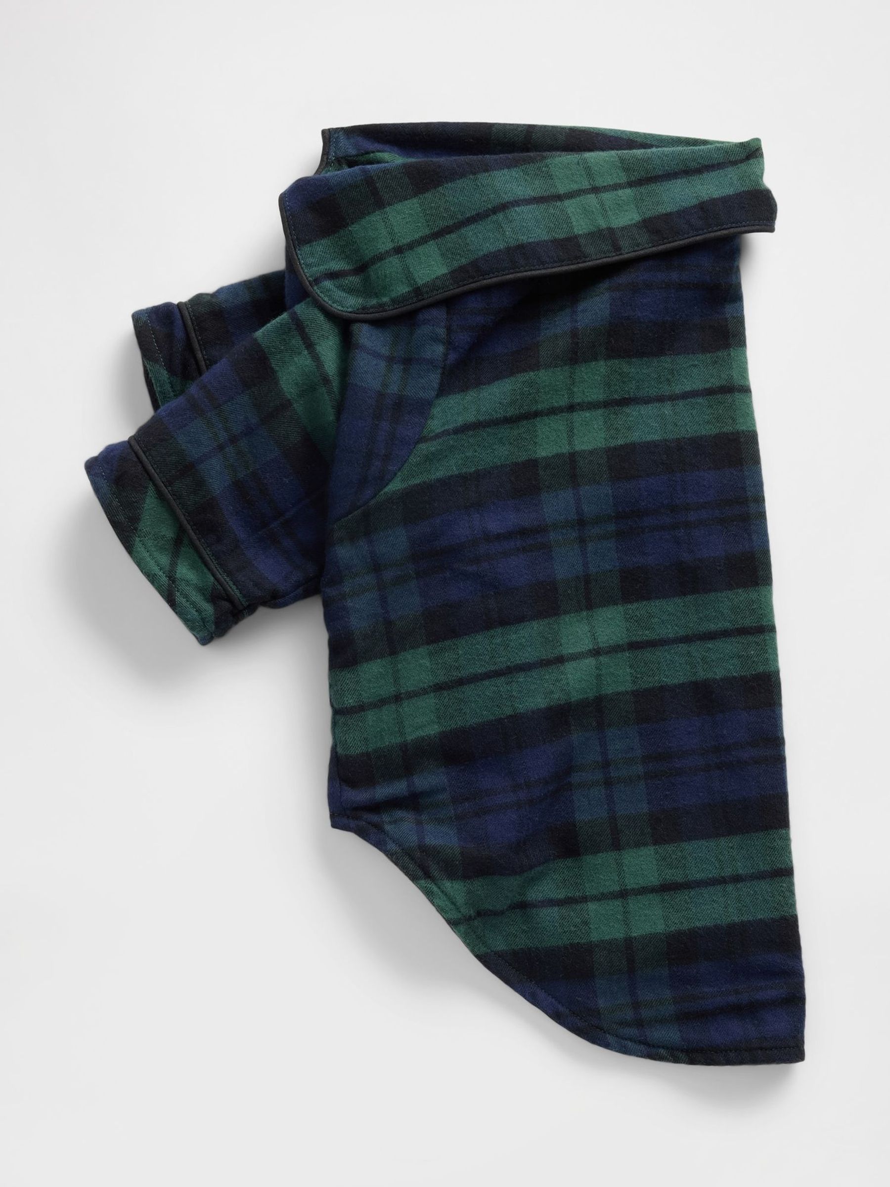 Green/Navy Check Flannel Pet Pyjamas (V25641) | £25