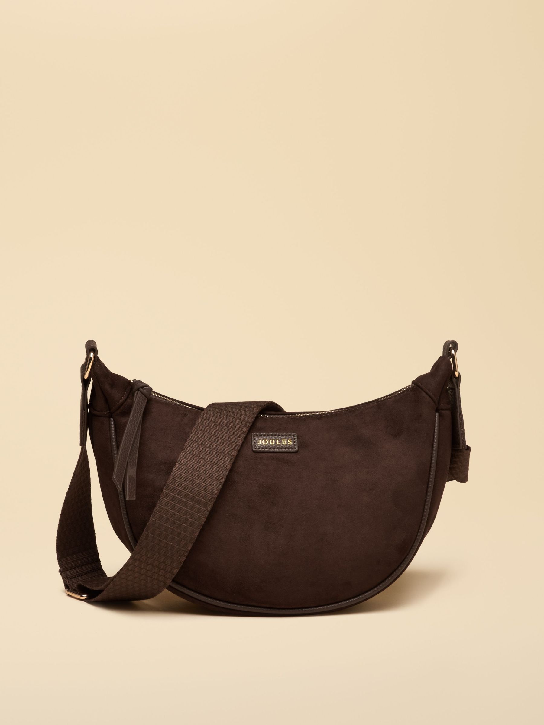 Chocolate Brown - Moon Cross Body Bag