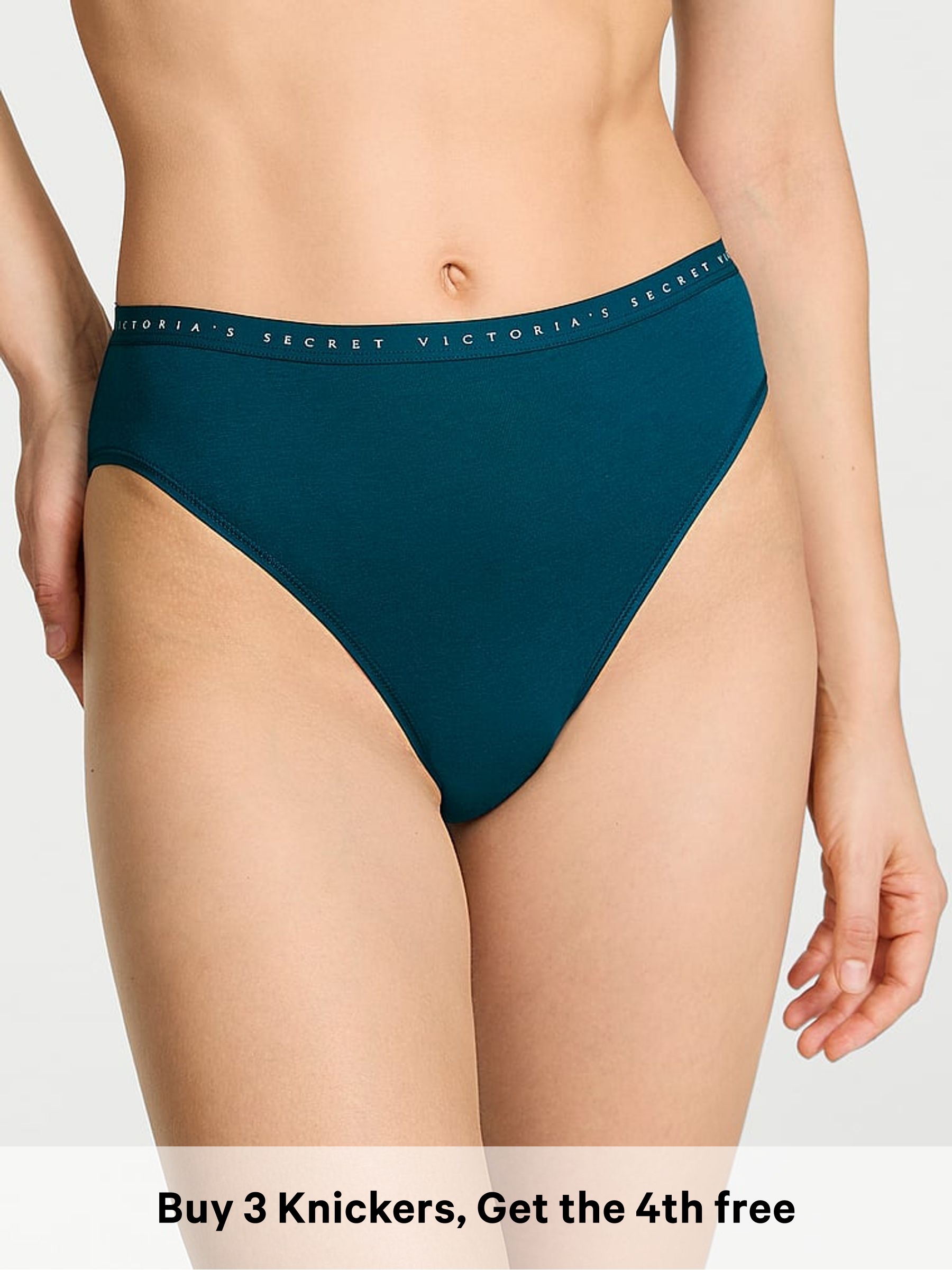 Teal Star Blue Brief Knickers (V27780) | £10