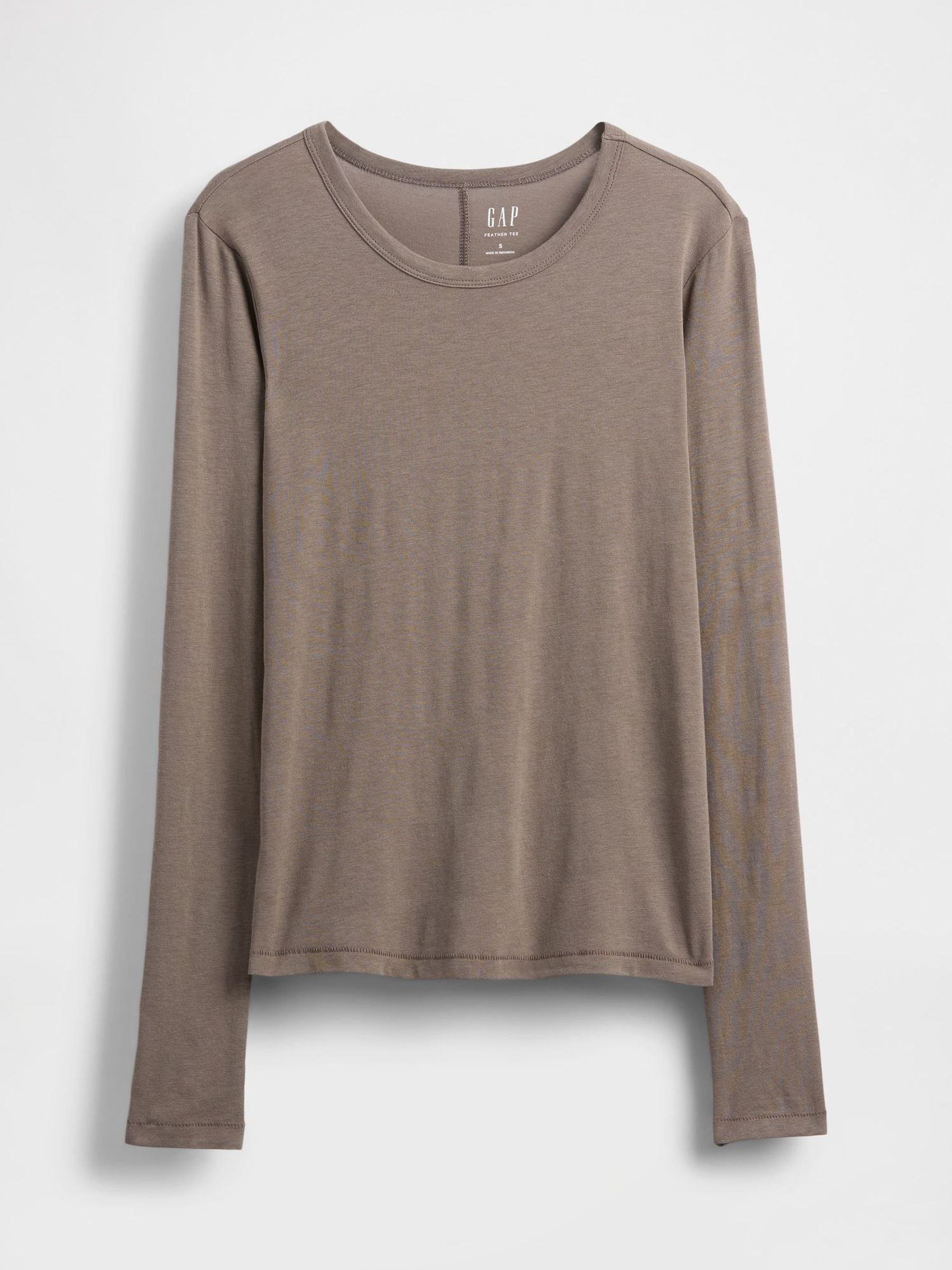 Brown Featherweight Crew Neck T-Shirt (V27835) | £18