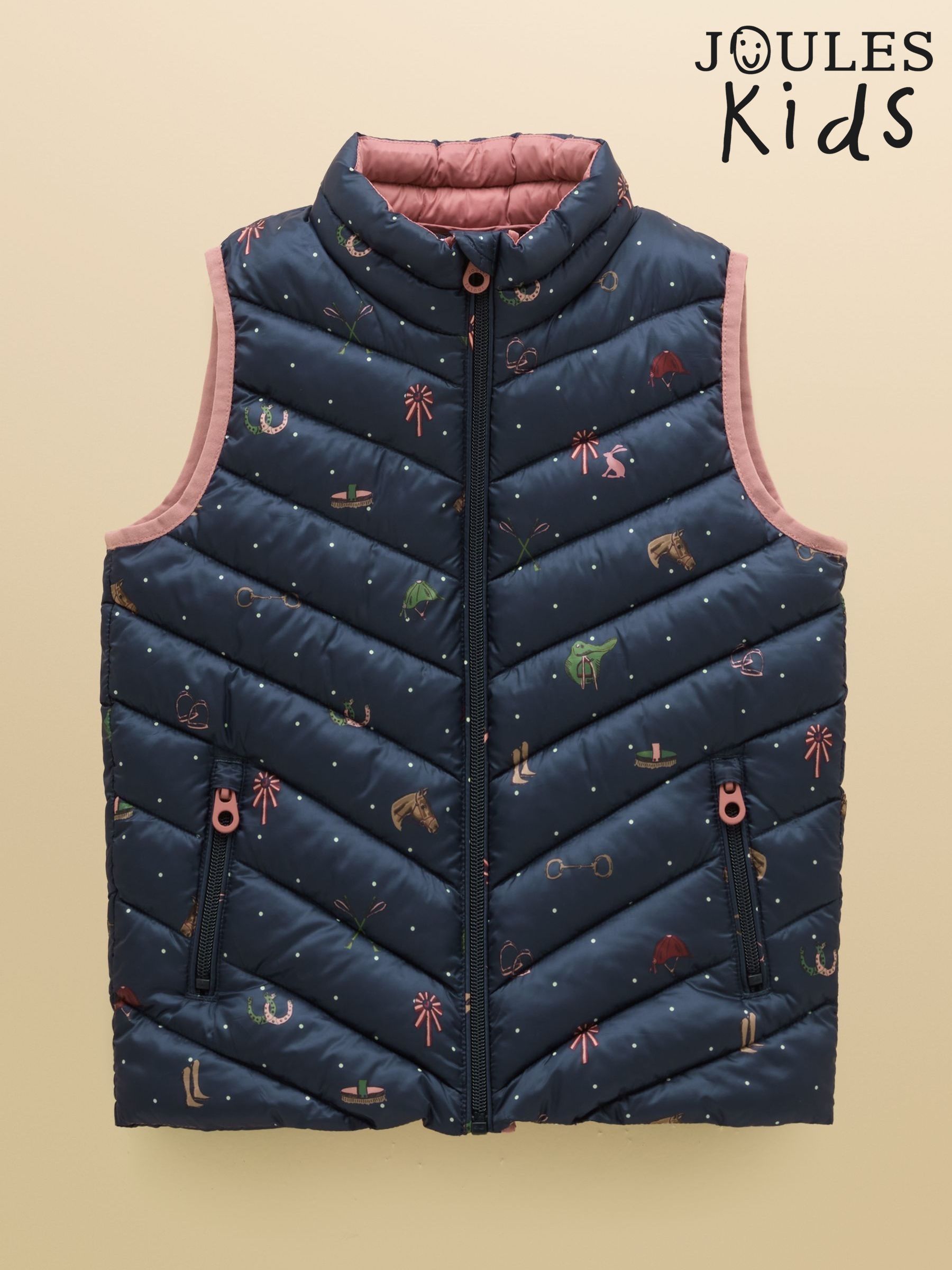 Navy Horse - Showerproof Padded Gilet