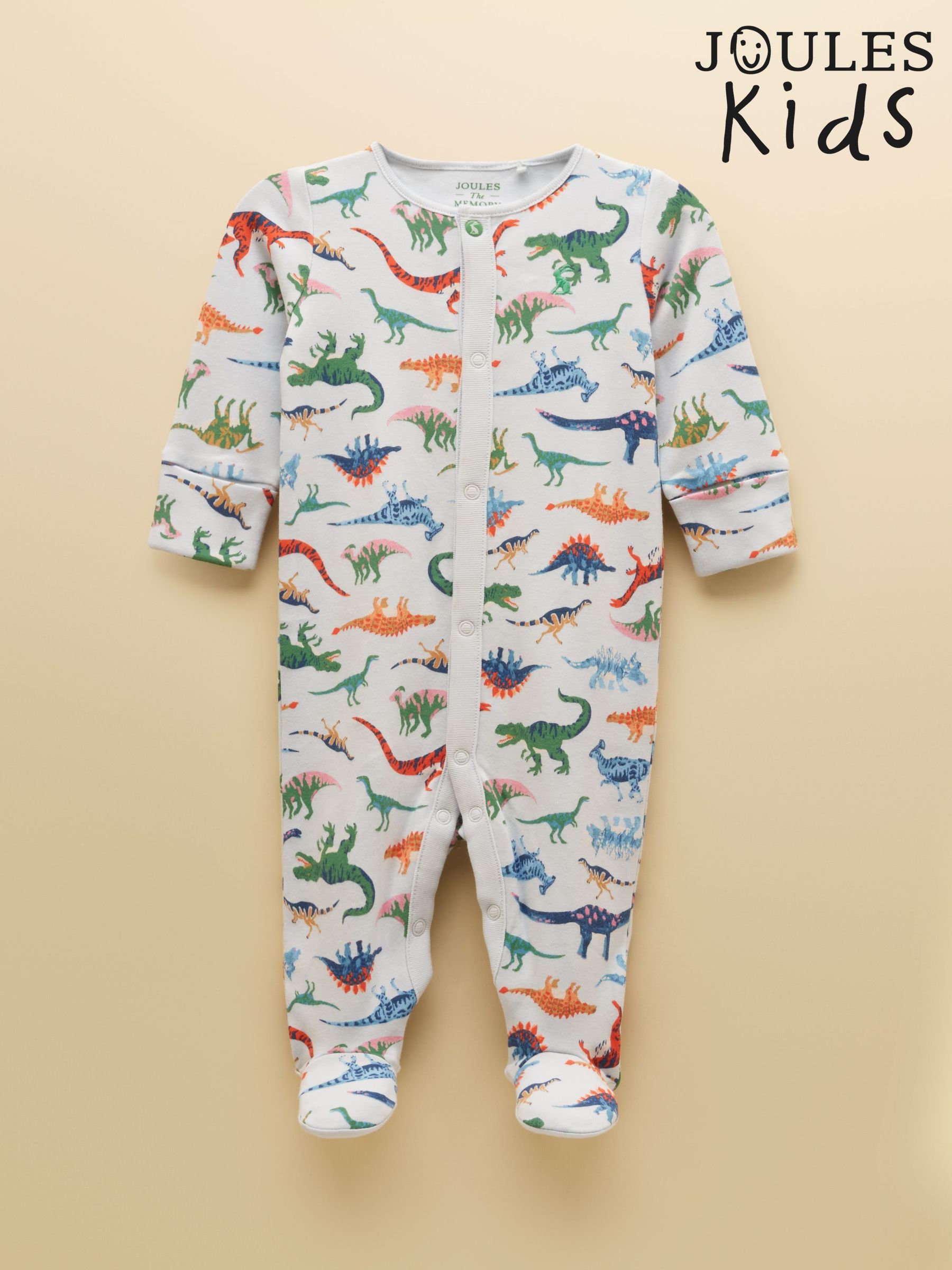 Blue Dino - Cotton Babygrow