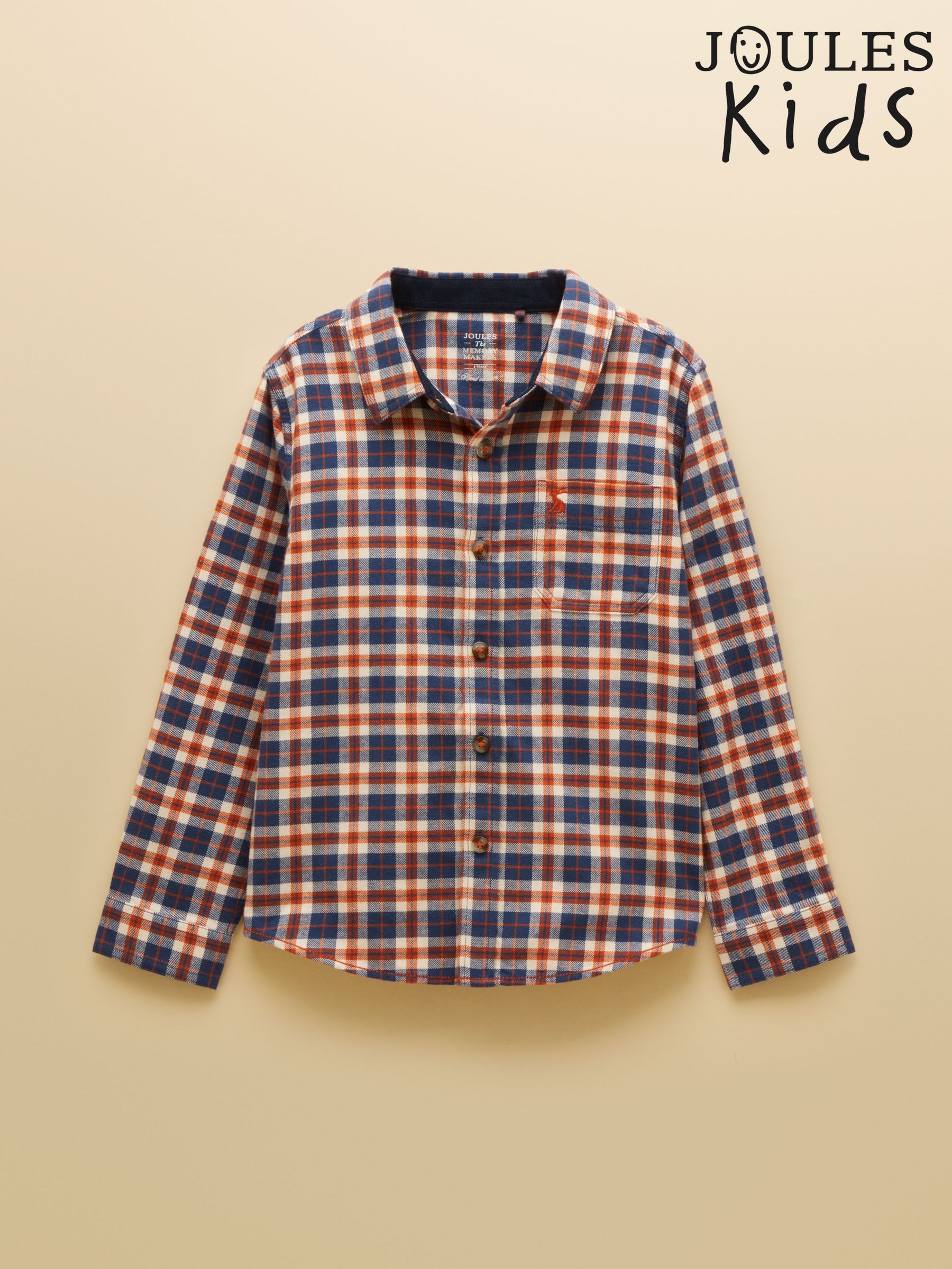 Burnt Orange - Flannel Checked Shirt